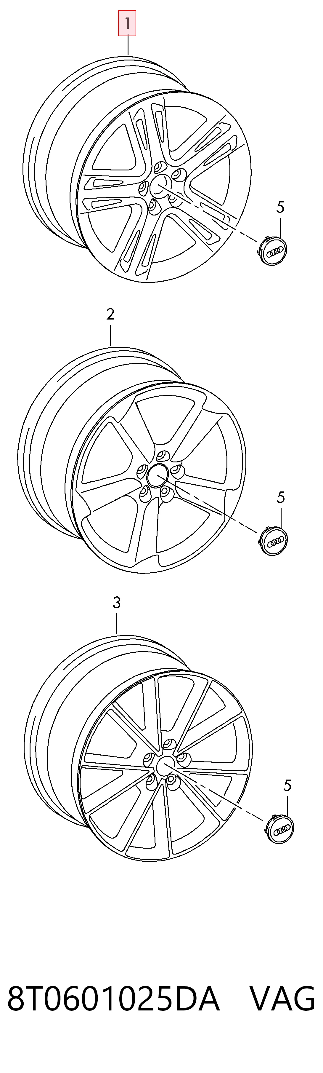 8T0601025DA VAG