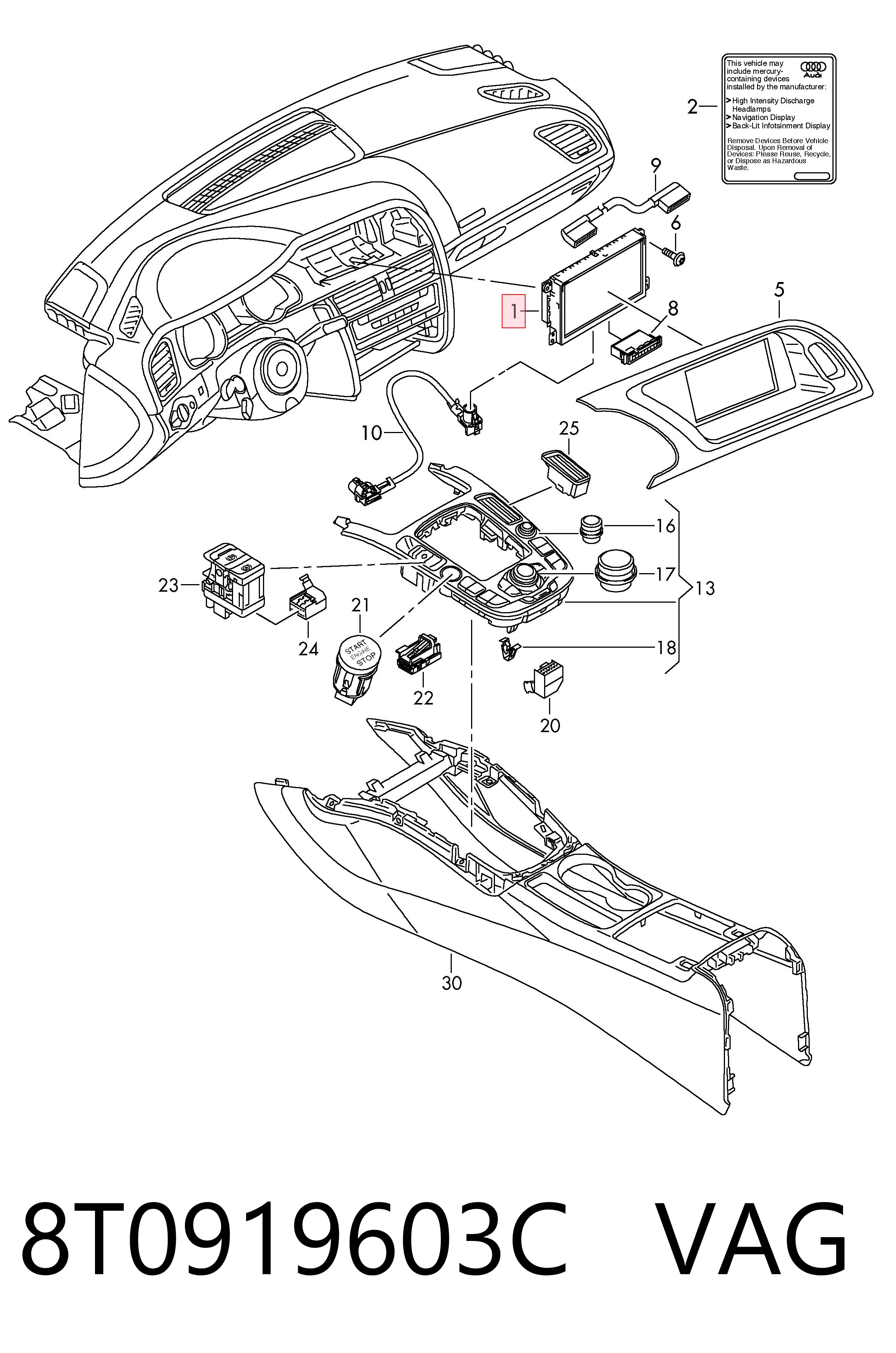  Pantalla Audi A6 