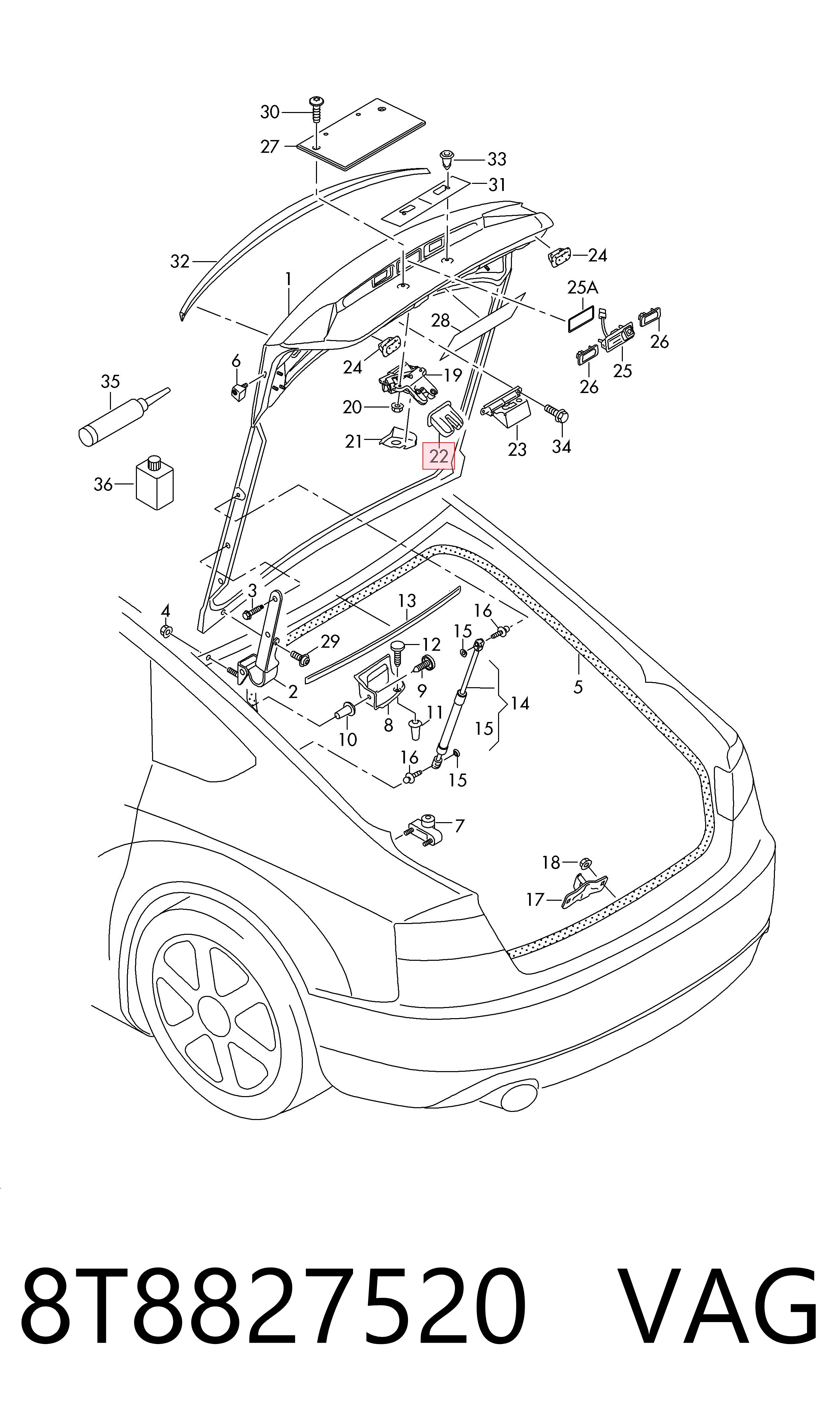  VAG 8T8827520 precio, desde 4,66 EUR