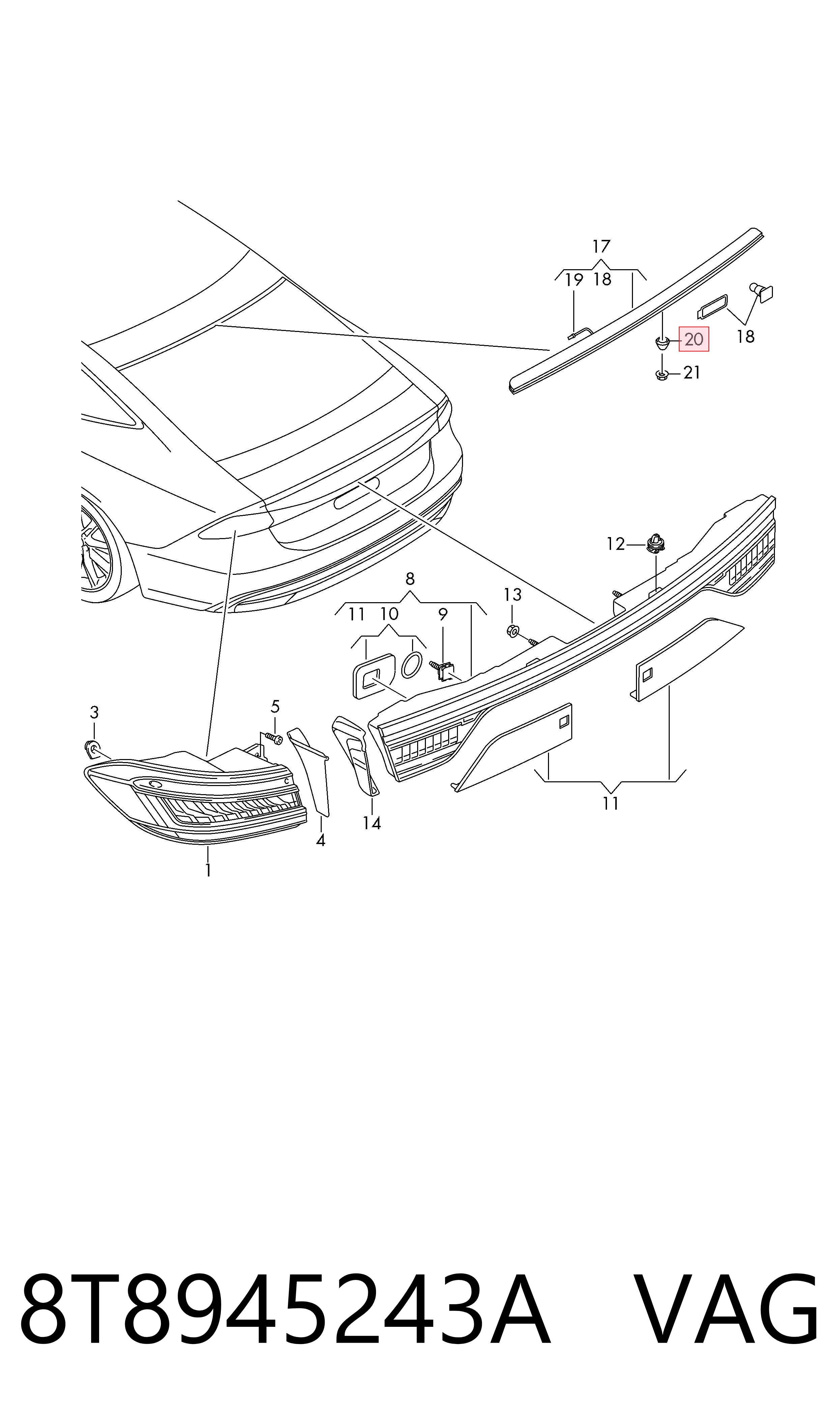 8T8945243A VAG