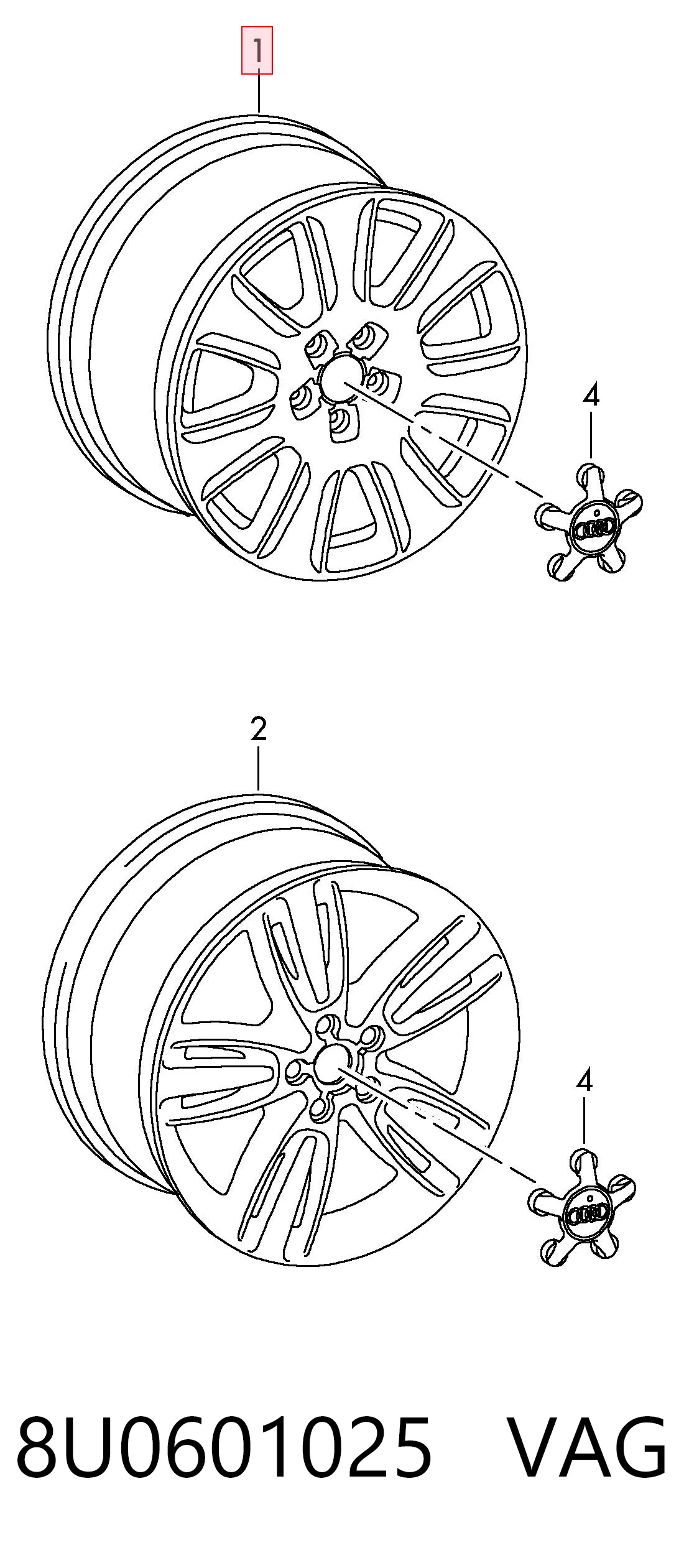 8U0601025 VAG Aros