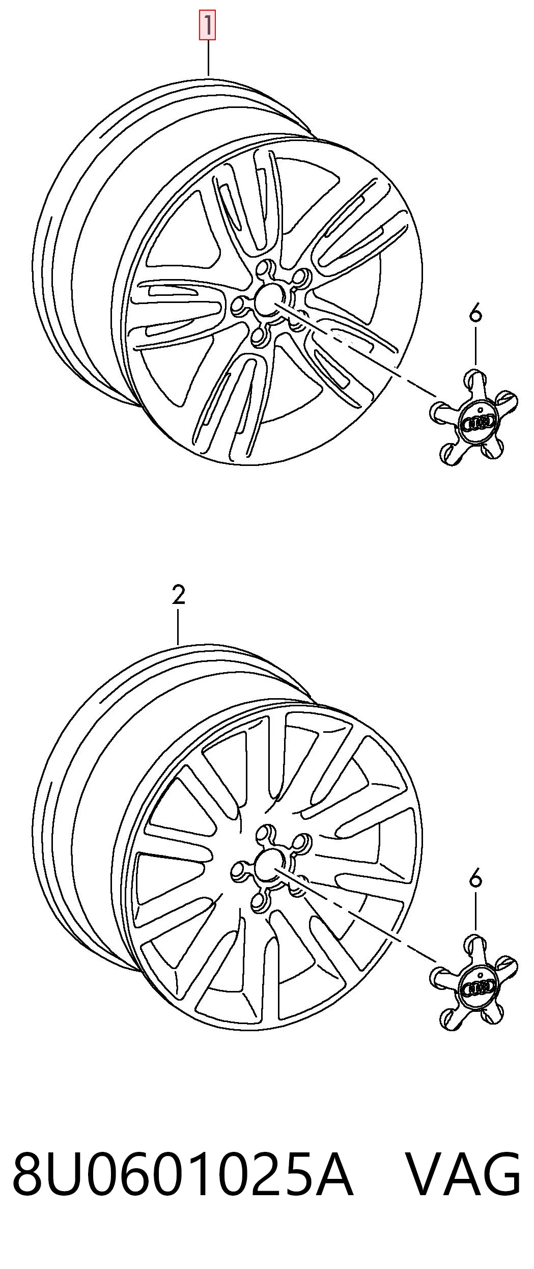 8U0601025A VAG Aros