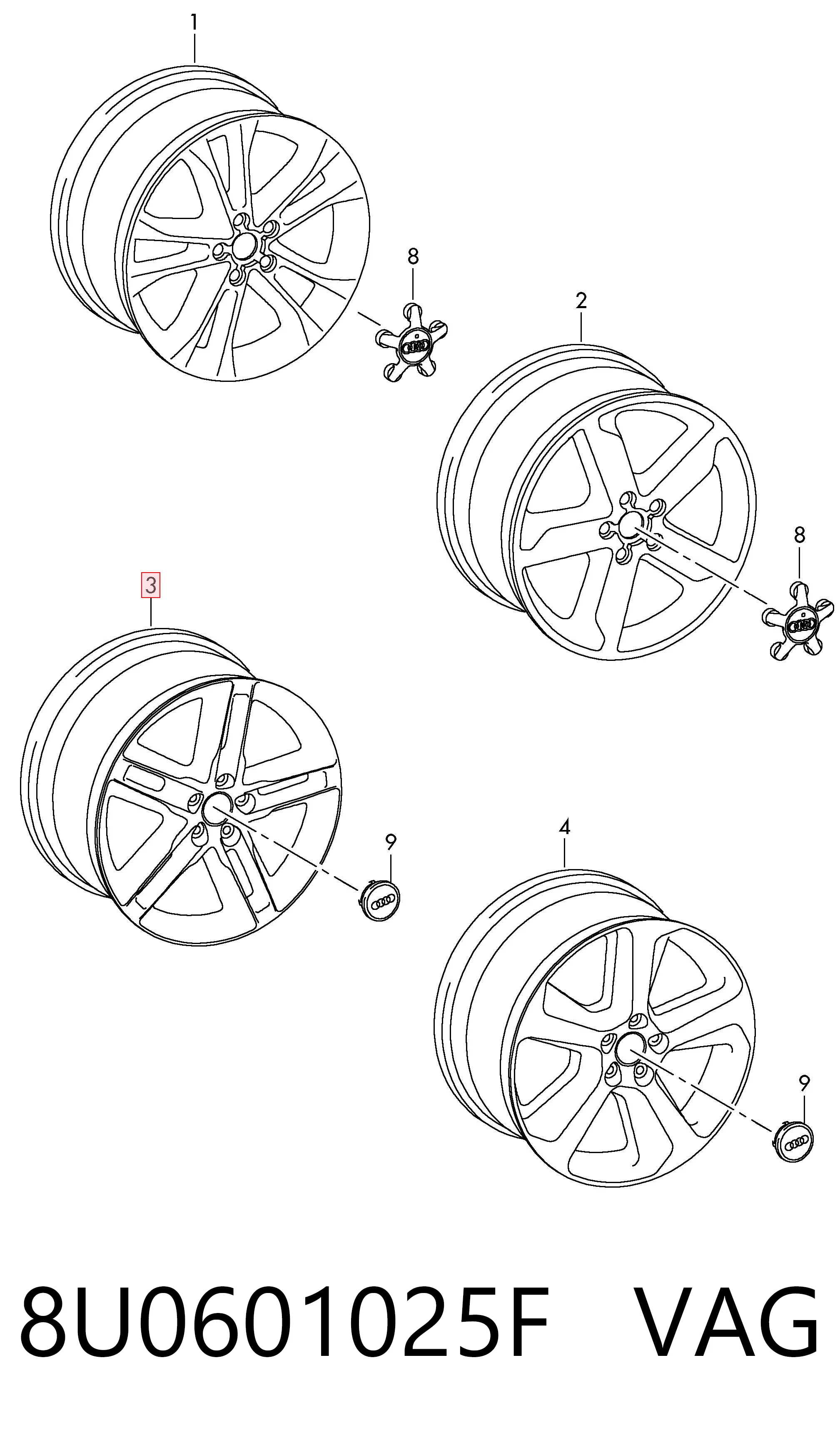 8U0601025F VAG Aros