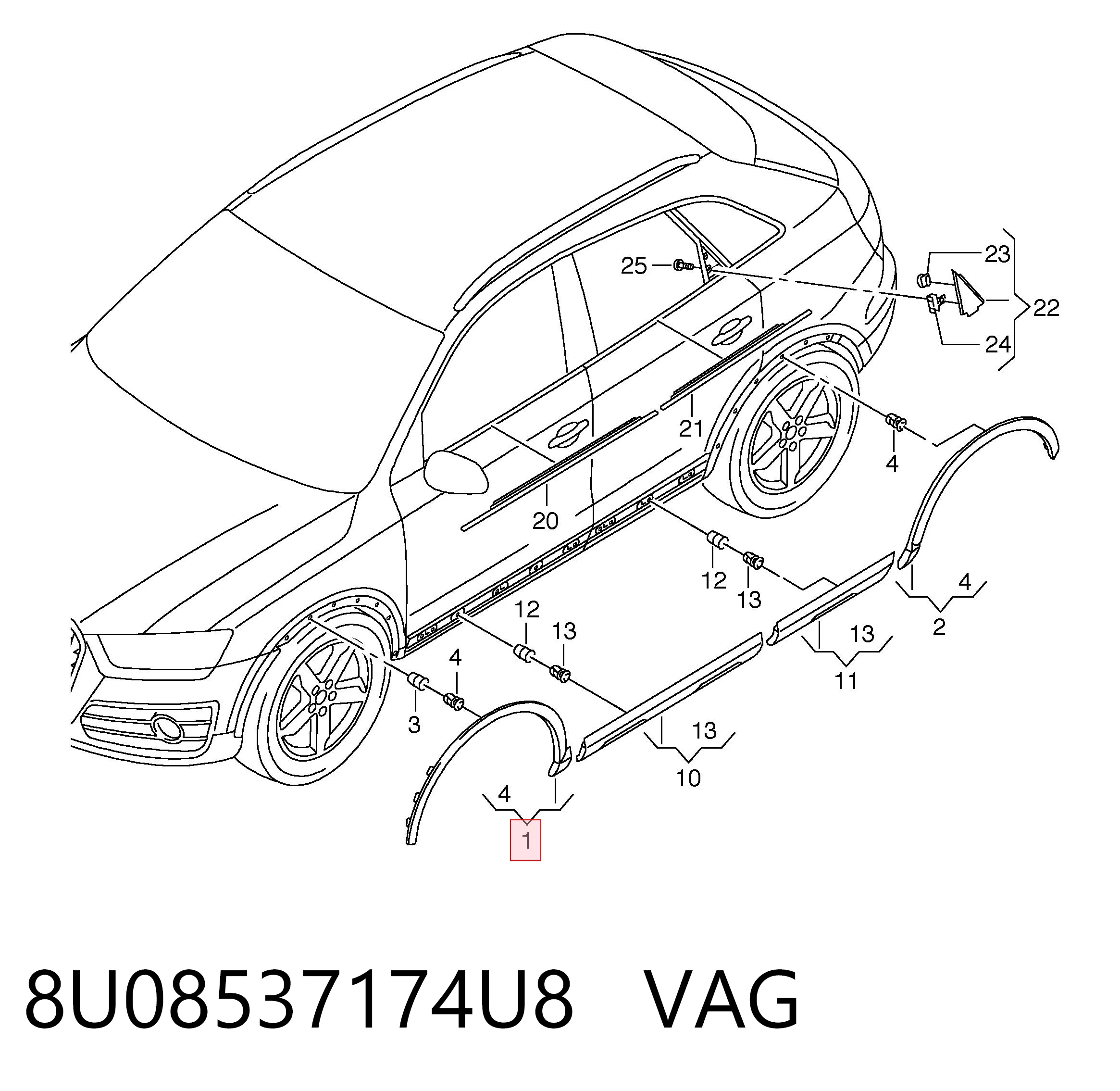 8U08537174U8 VAG 