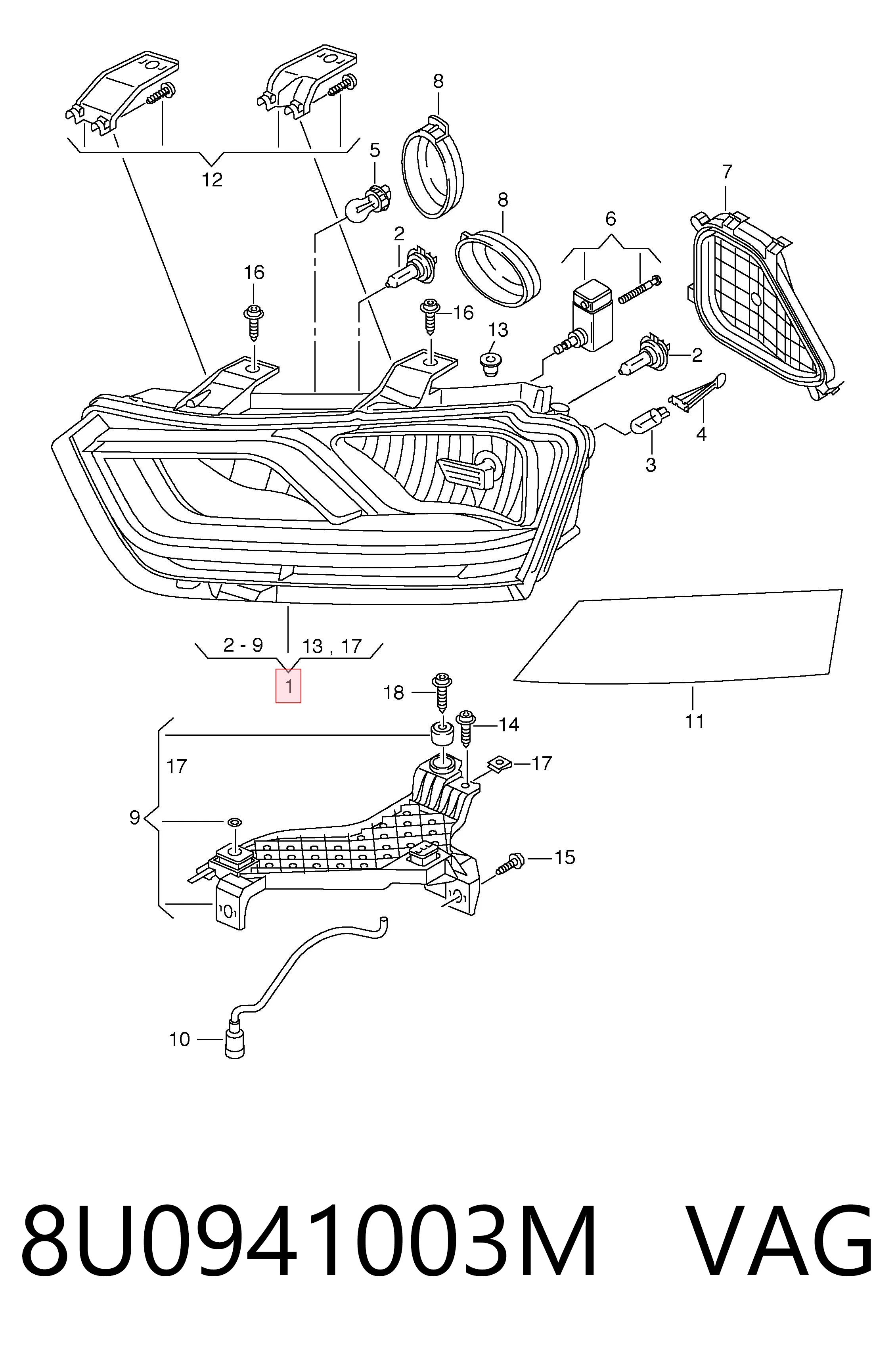 8U0941003M VAG Faros