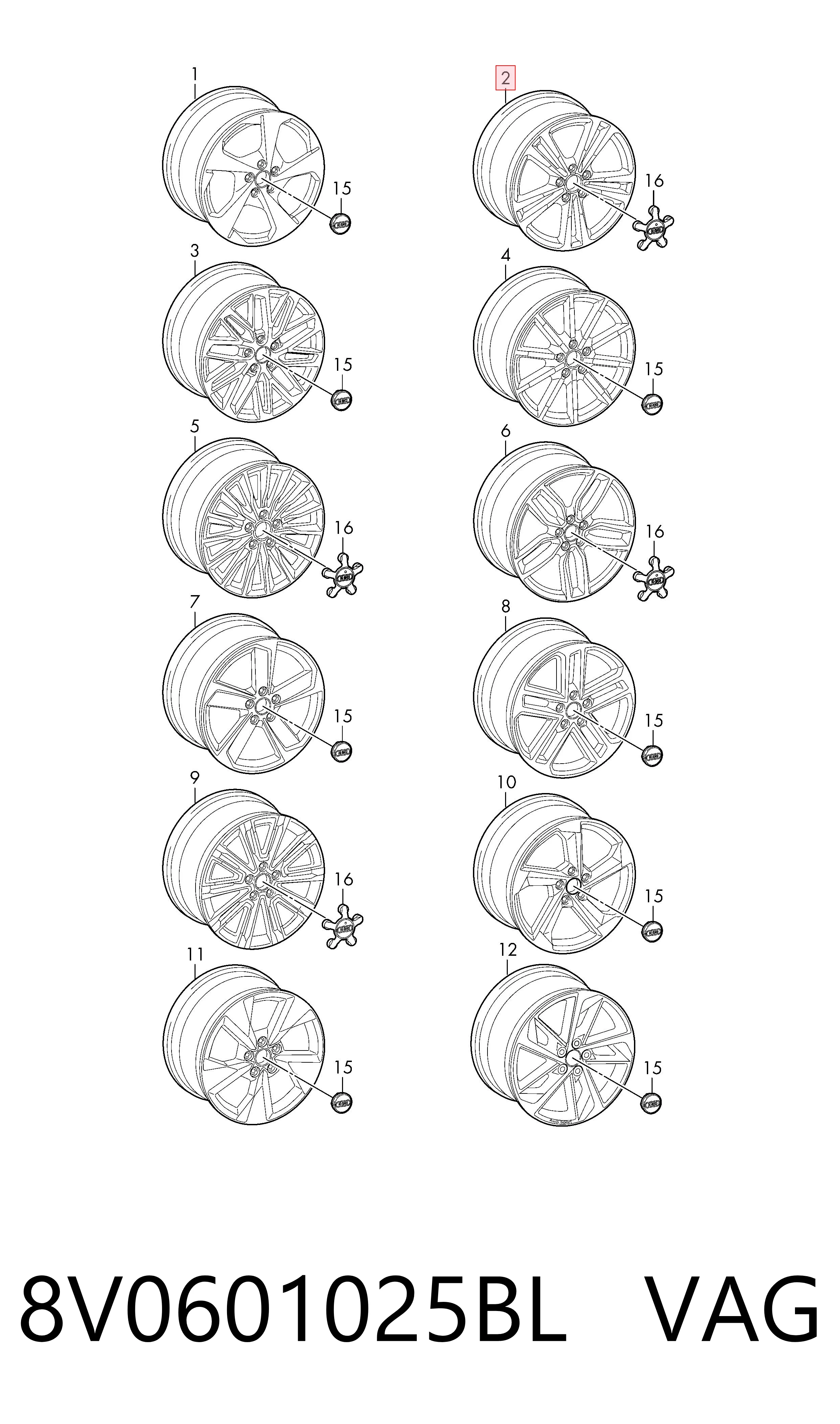 8V0601025BL VAG