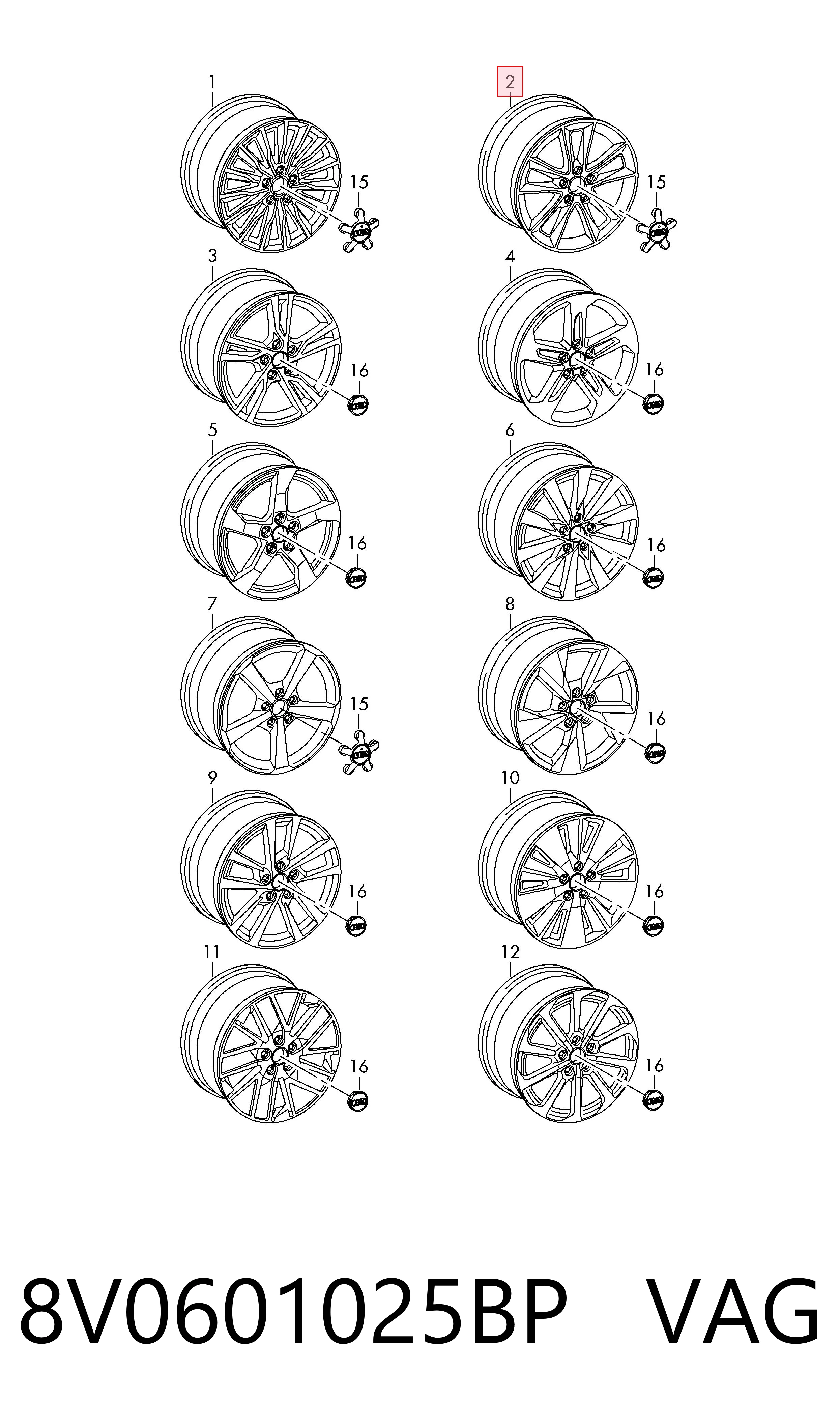 8V0601025BP VAG