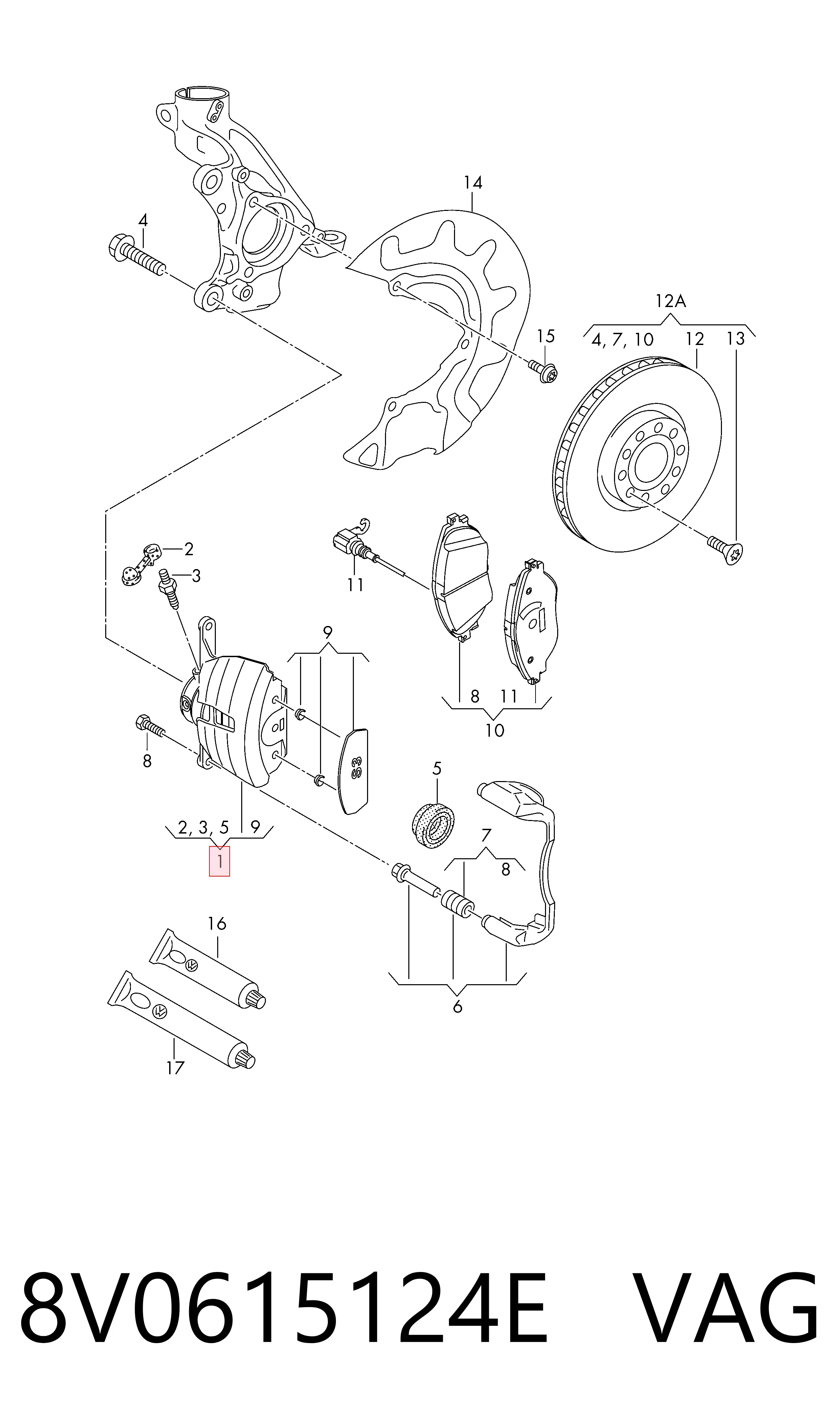 8V0615124E VAG