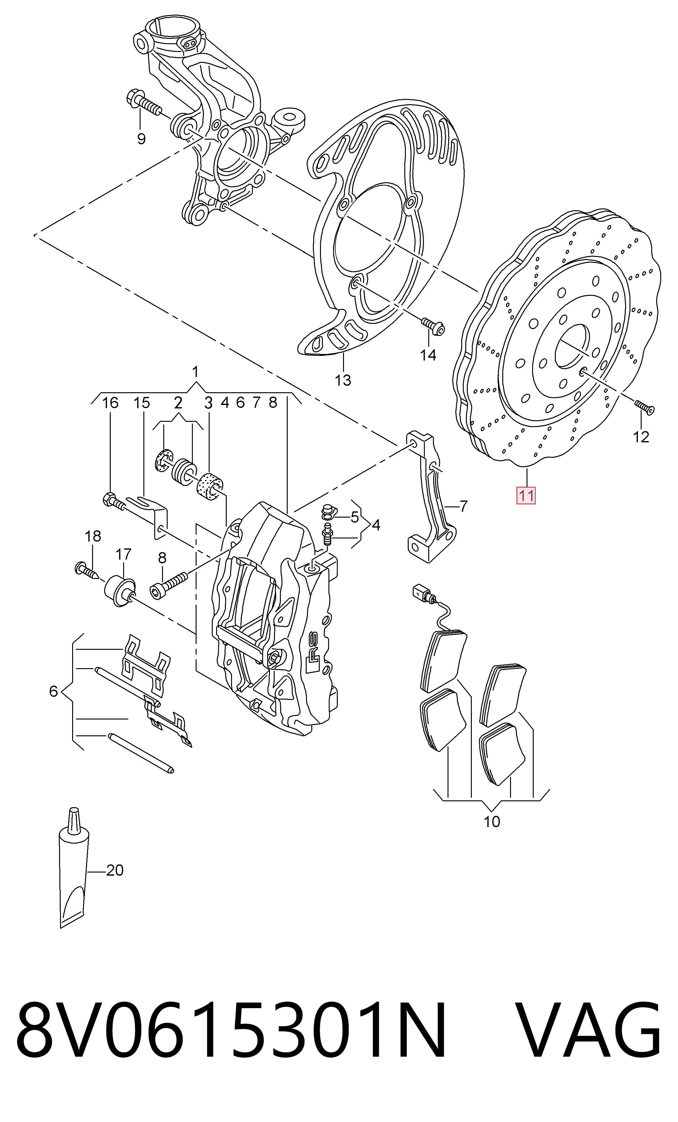 8V0615301N VAG