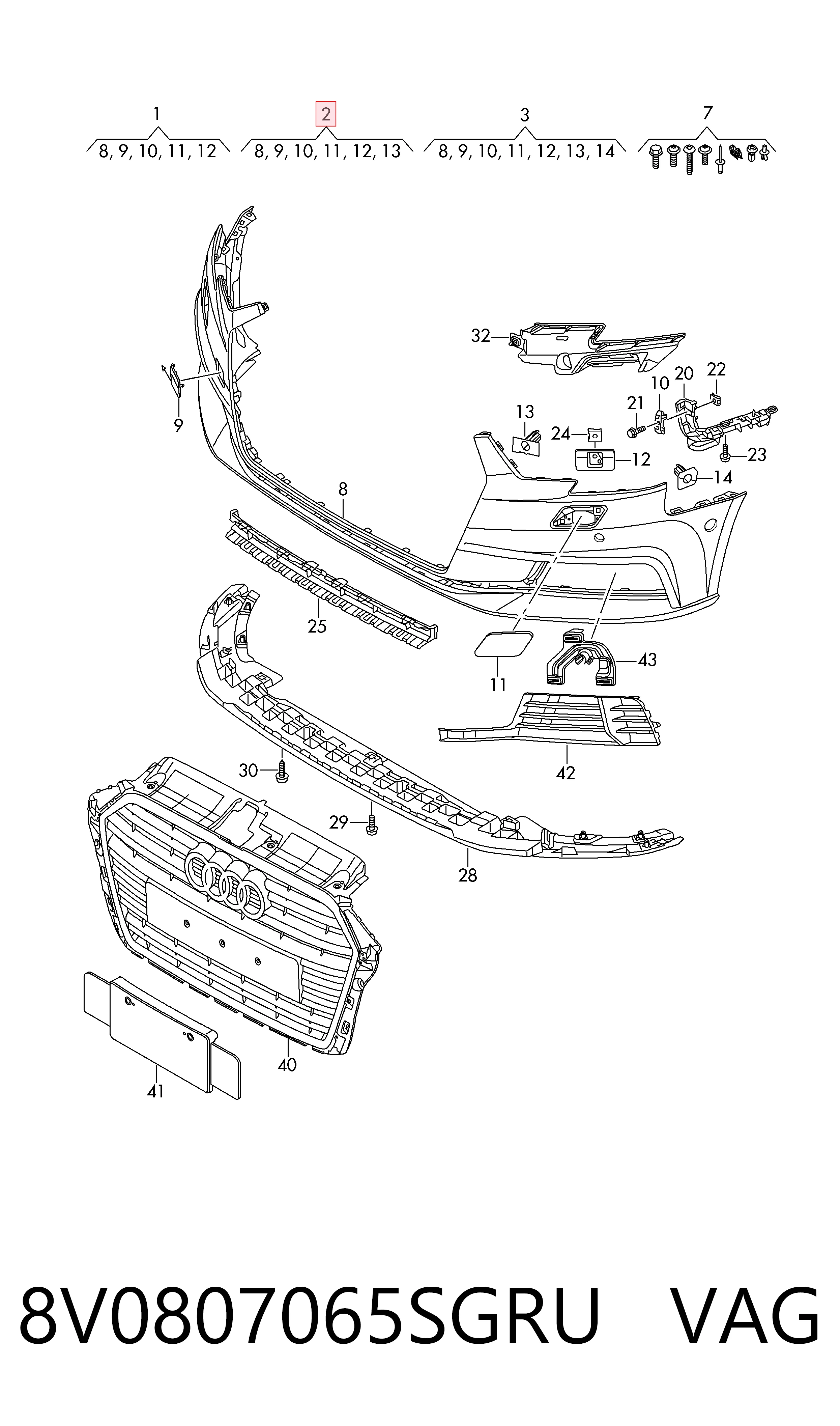 8V0807065SGRU VAG