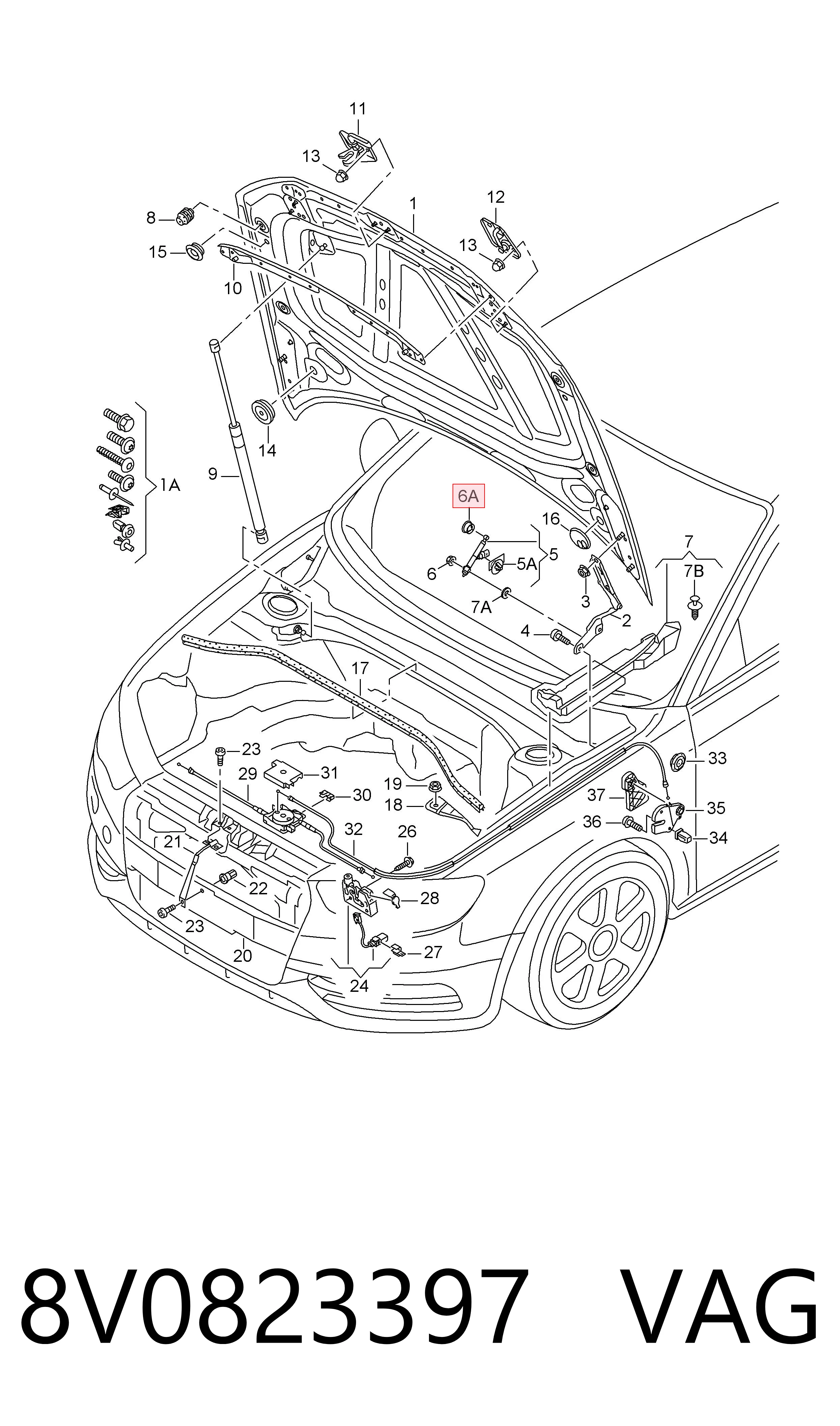  VAG 8V0823397 precio, desde 1,85 EUR
