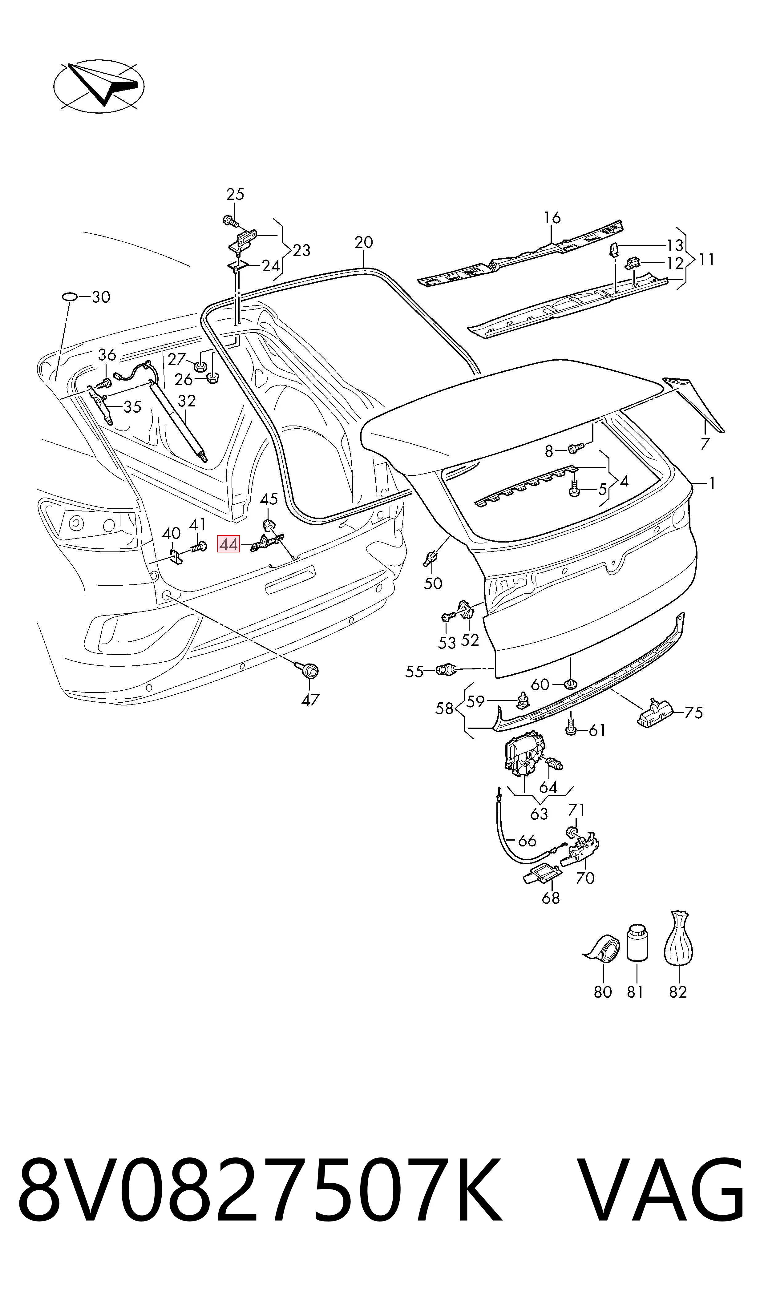 8V0827507K VAG