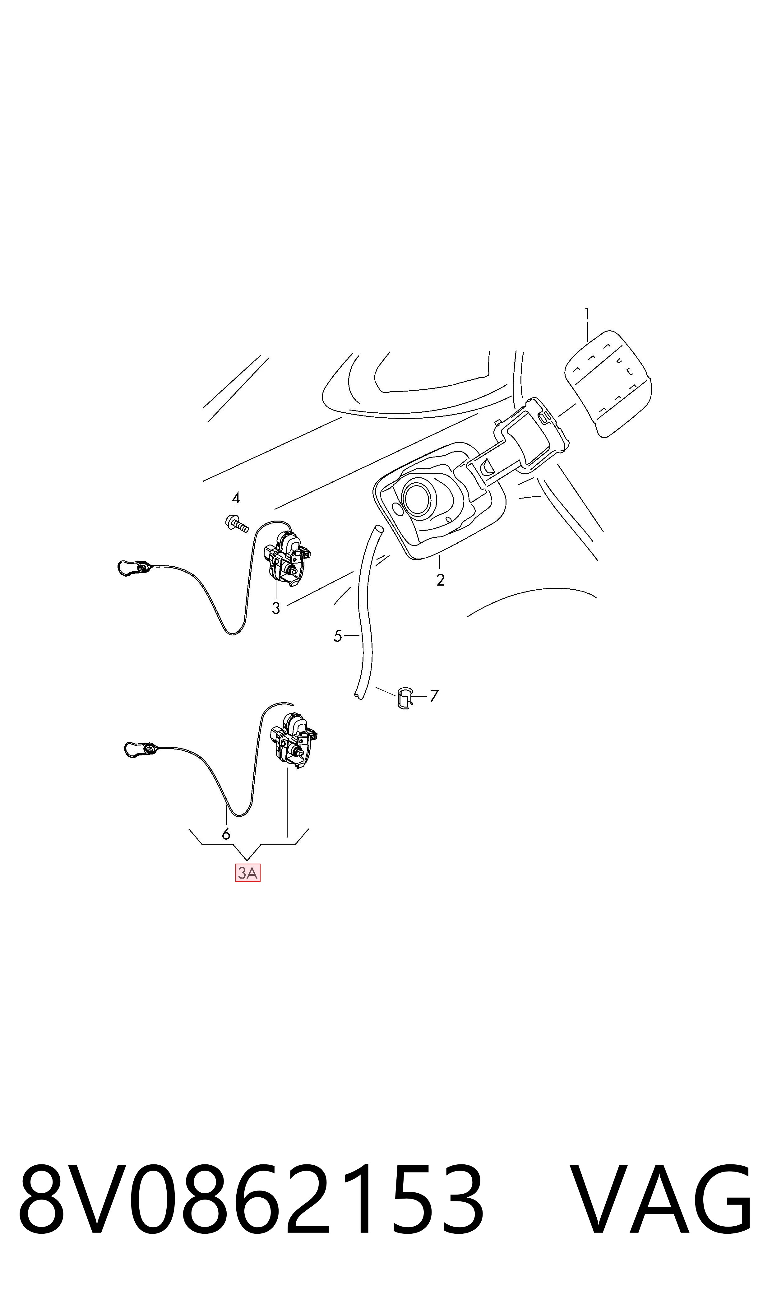Comprar 8V0862153A Bentley Motor tapa combustible
