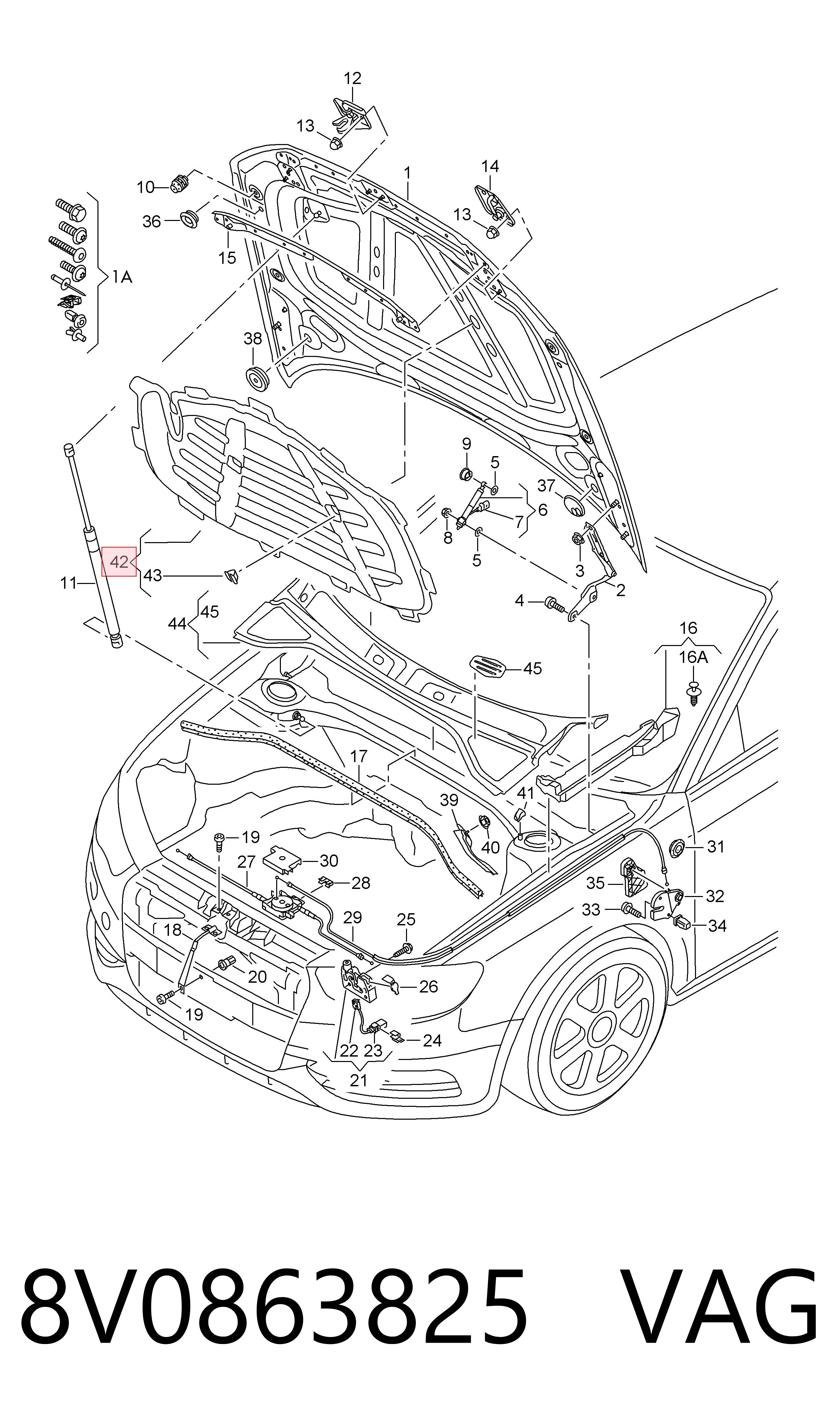 Comprar 8V0863825 VAG Aislamiento Para Campana