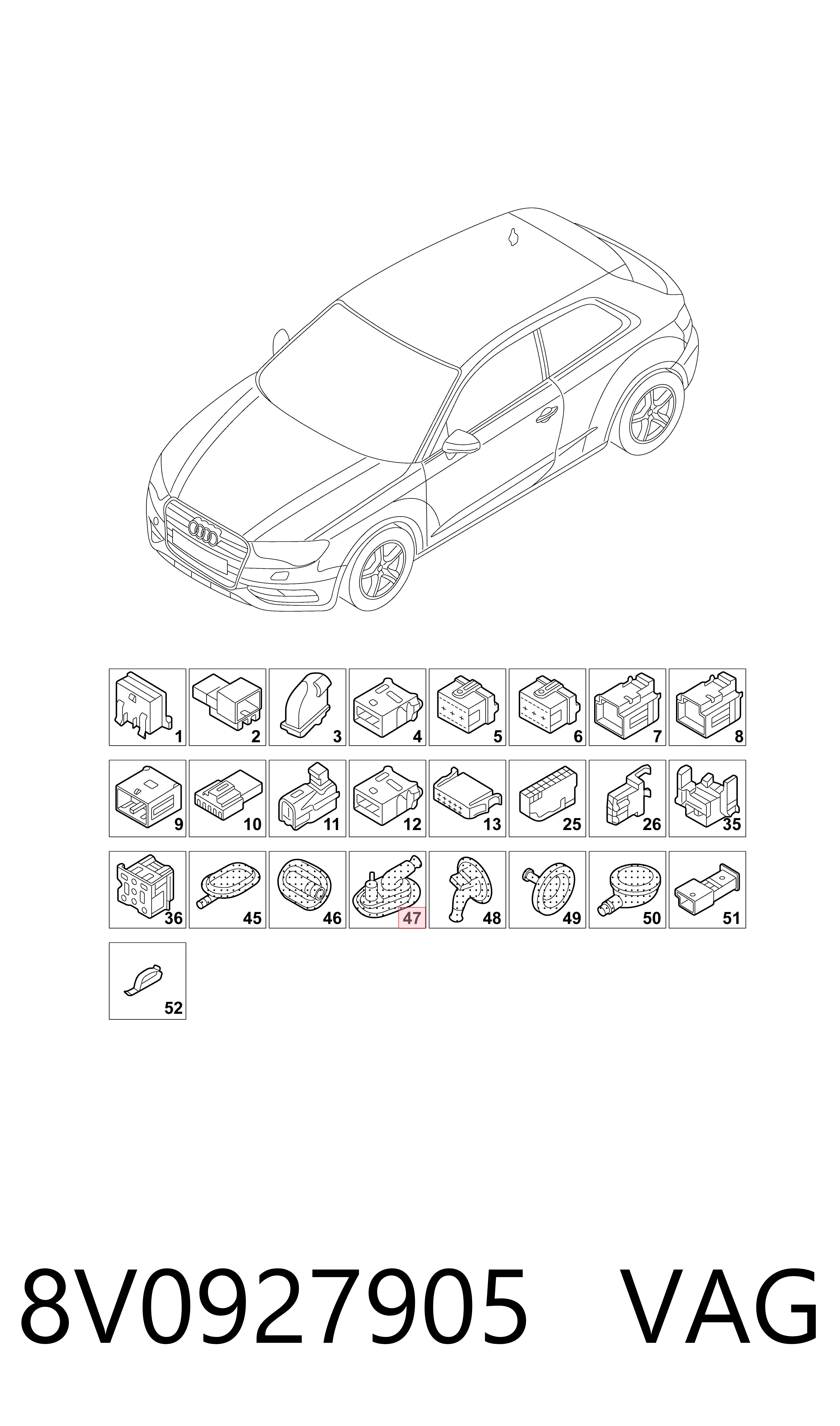 8V0927905 VAG 
