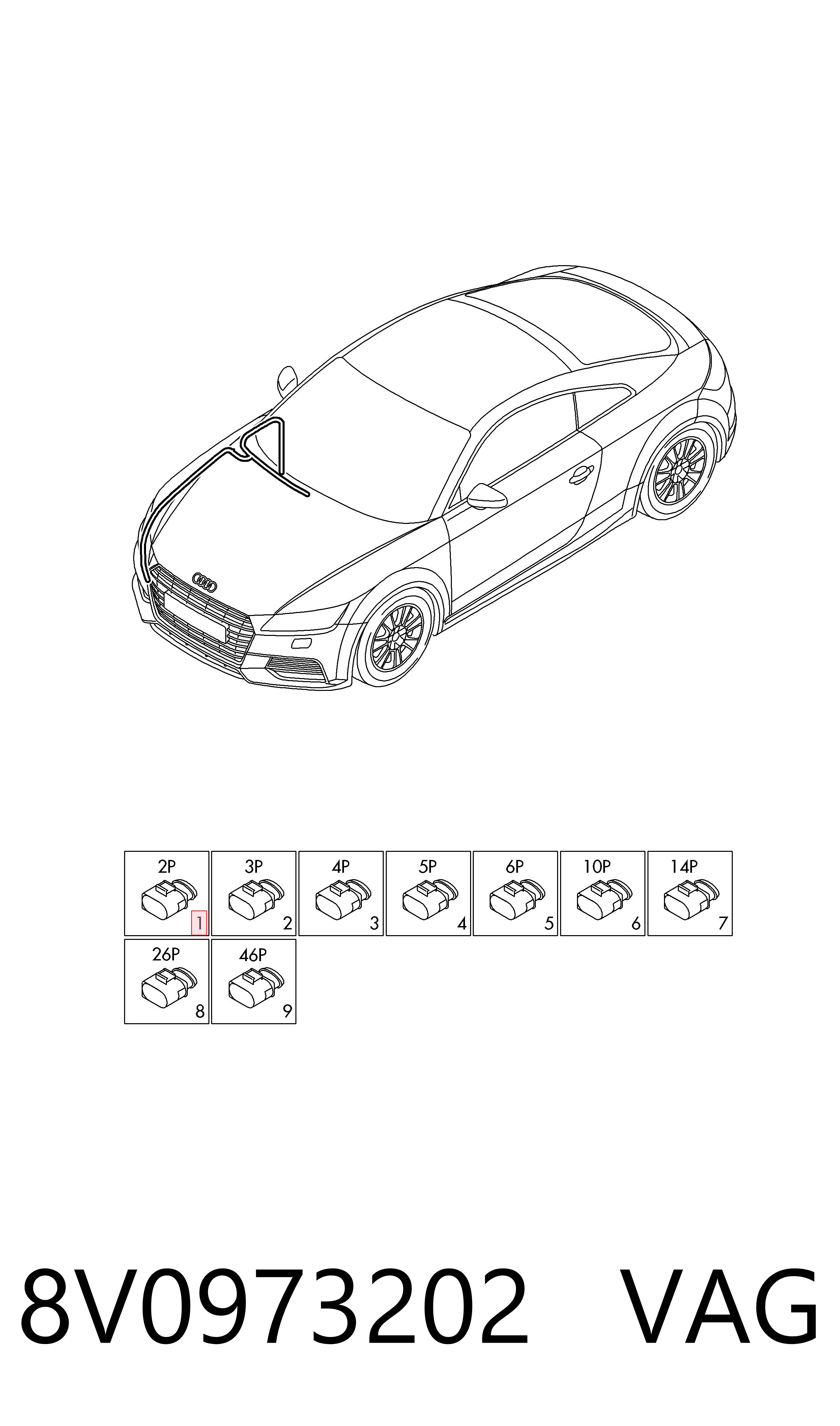  VAG 8V0973202 precio, desde 29,83 EUR
