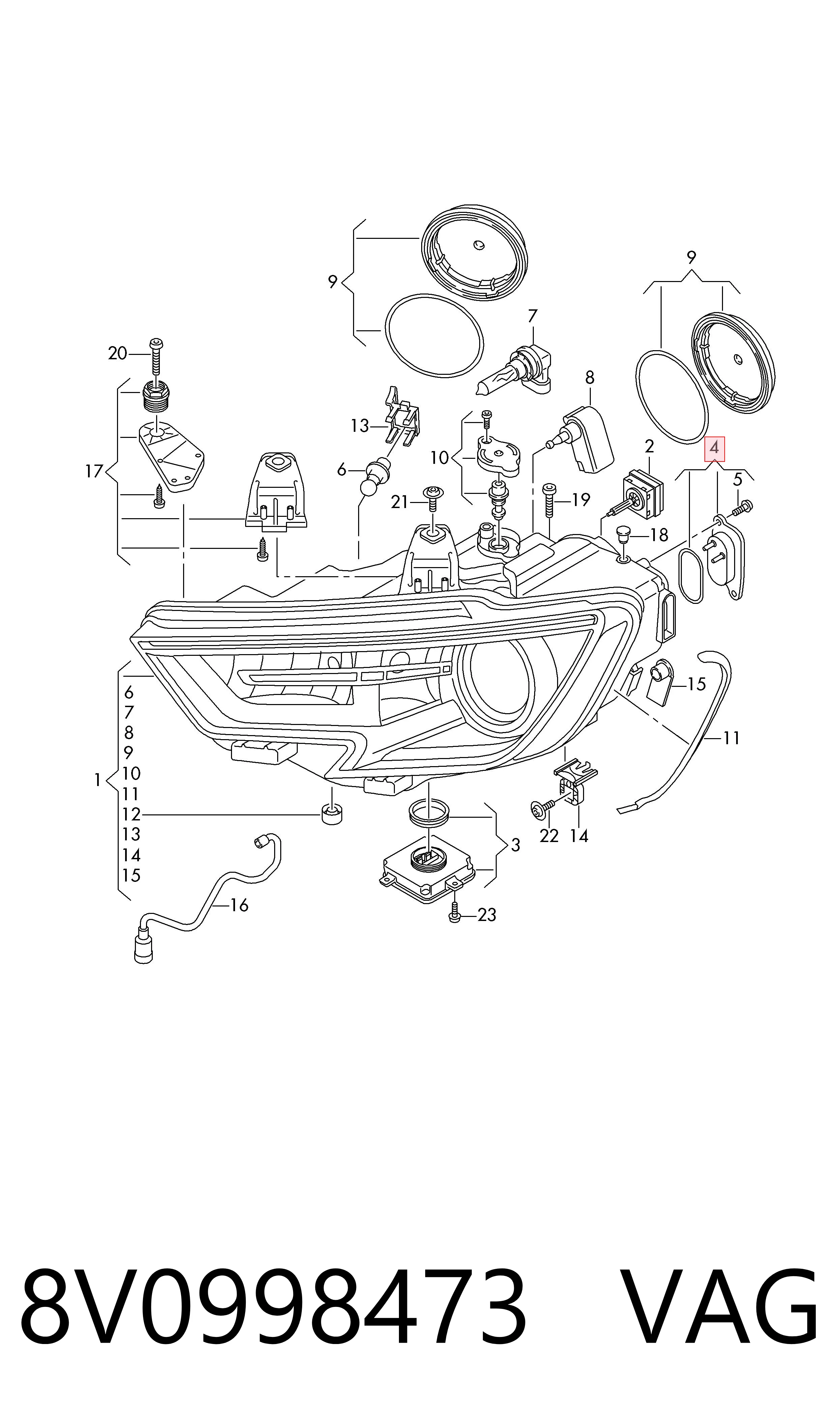 Comprar 8V0998473 VAG 