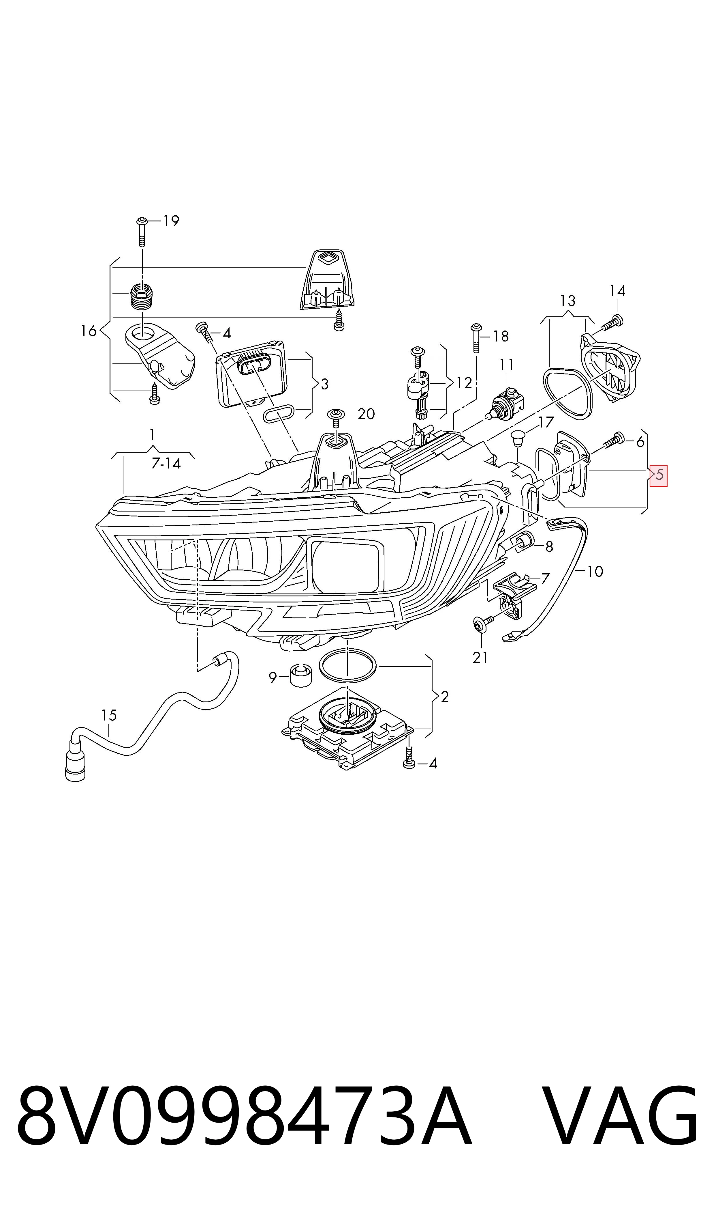  VAG 8V0998473A precio, desde 76,09 EUR
