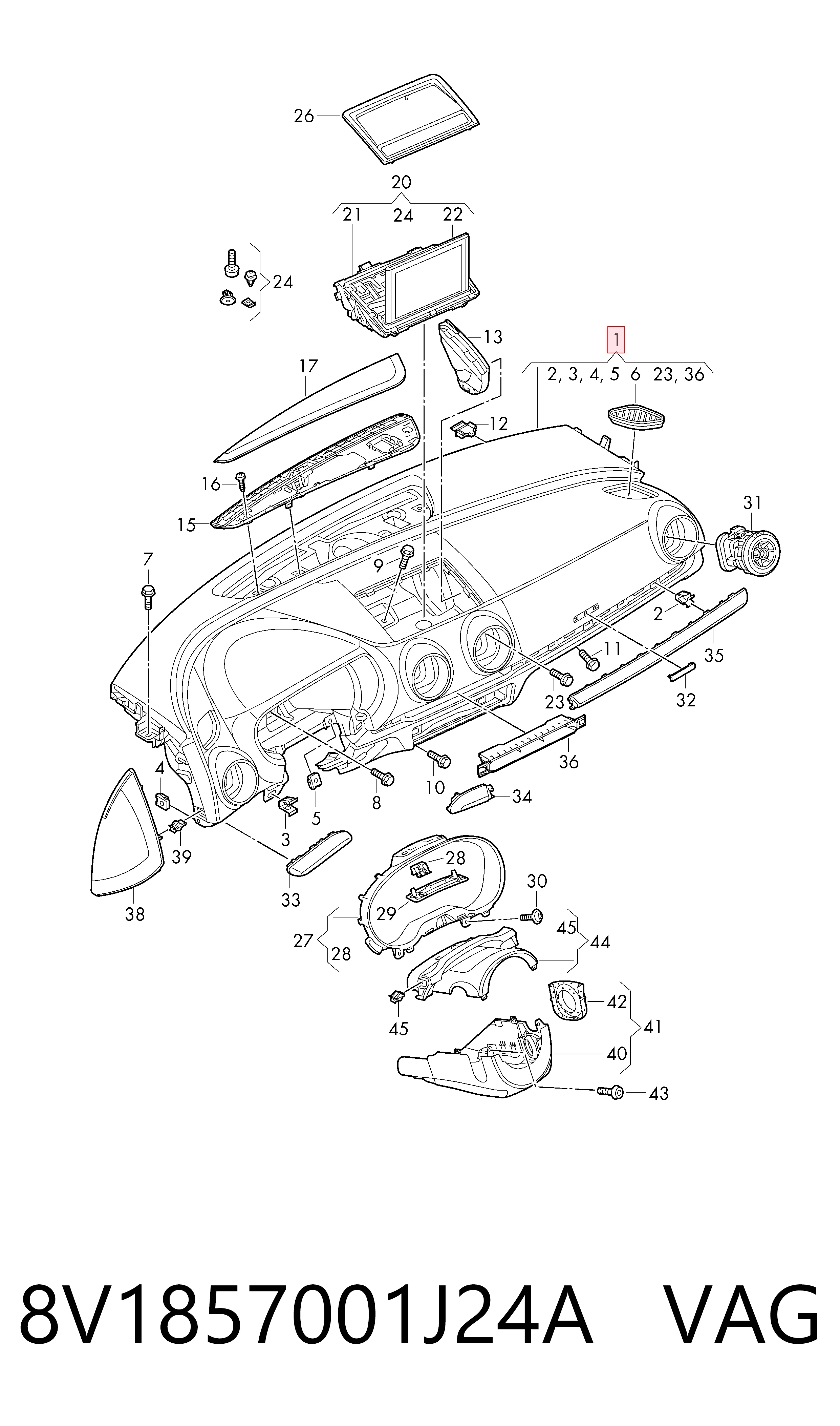 8V1857001J24A VAG