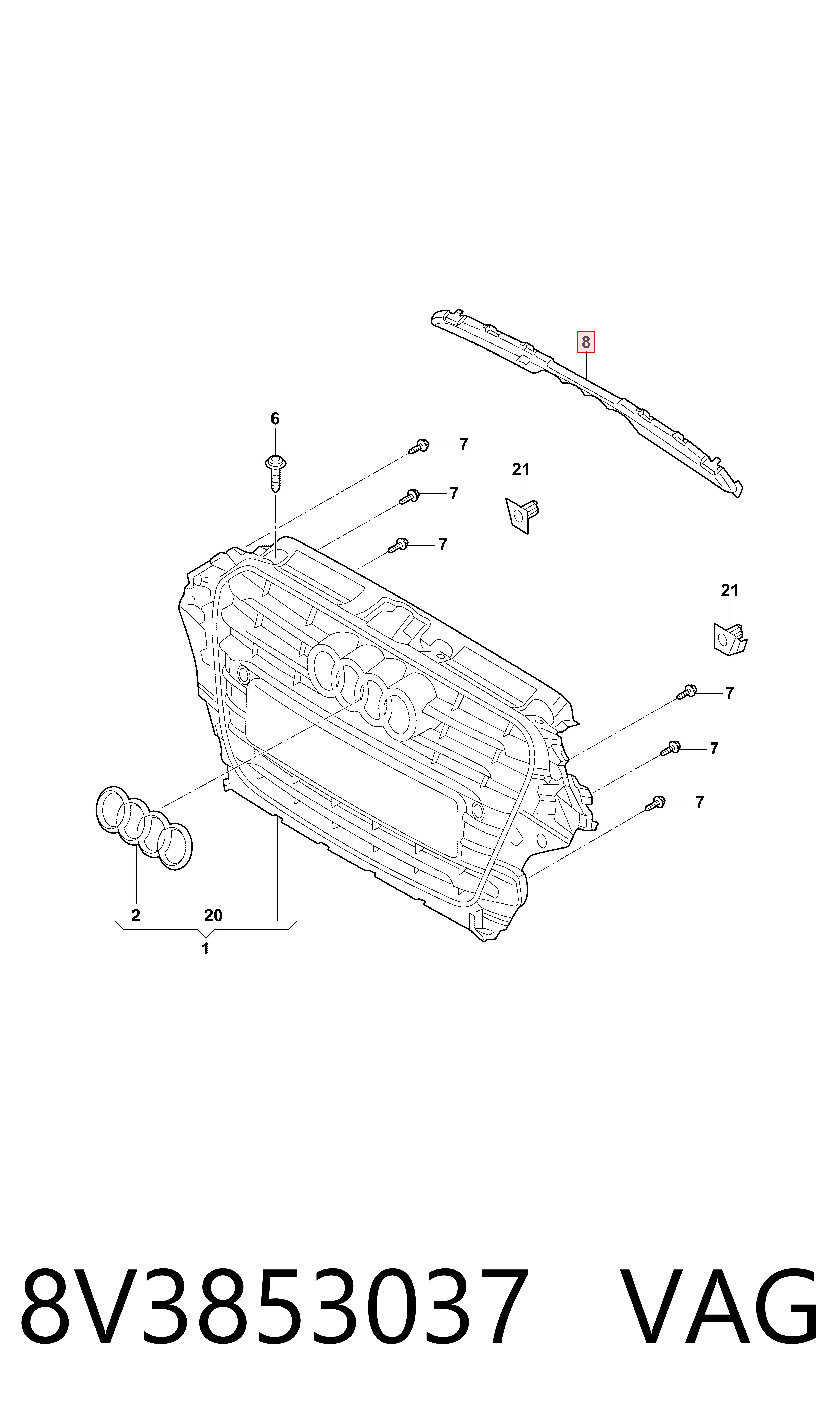 Comprar 8V3853037 VAG 