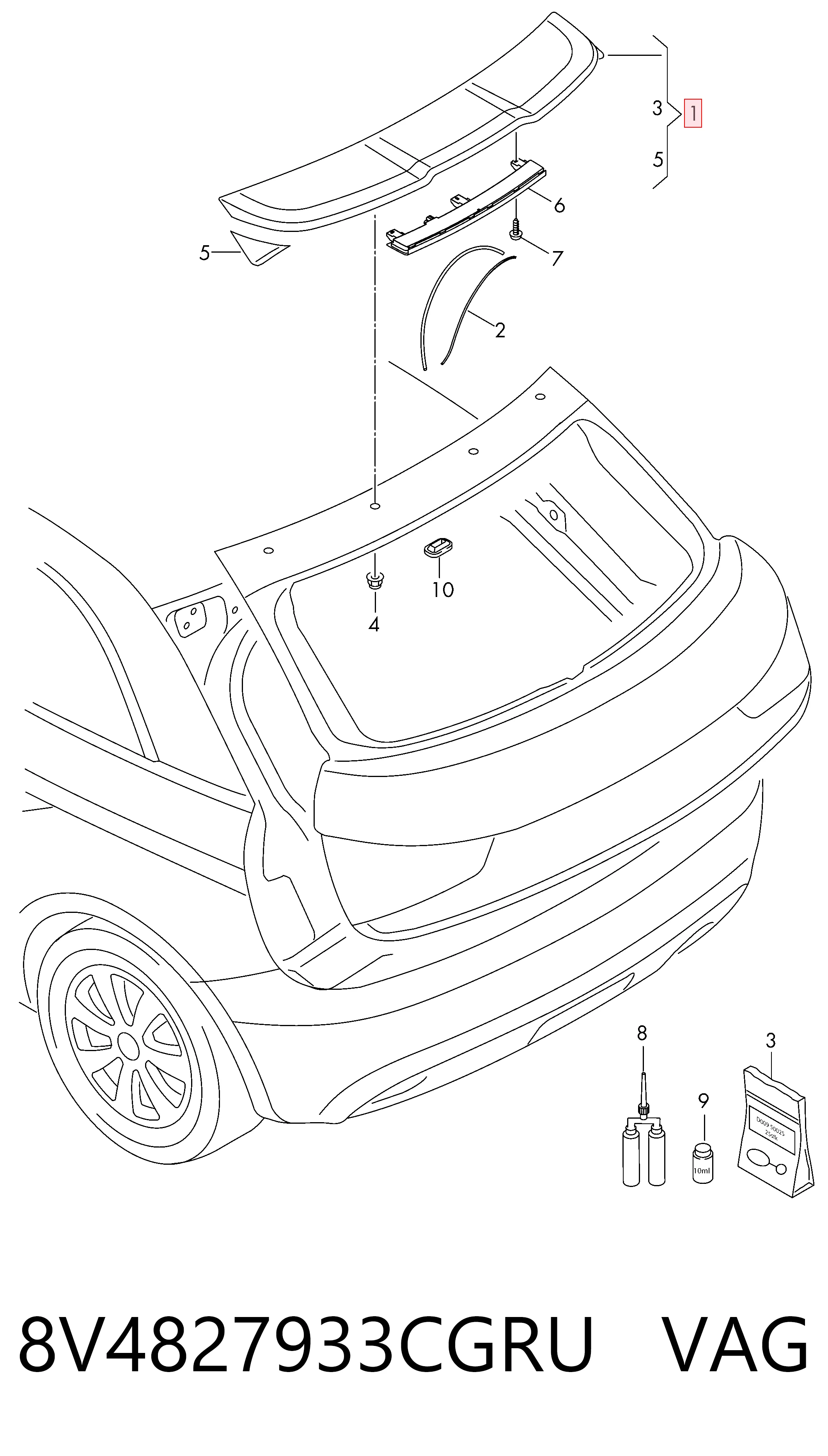 8V4827933CGRU VAG