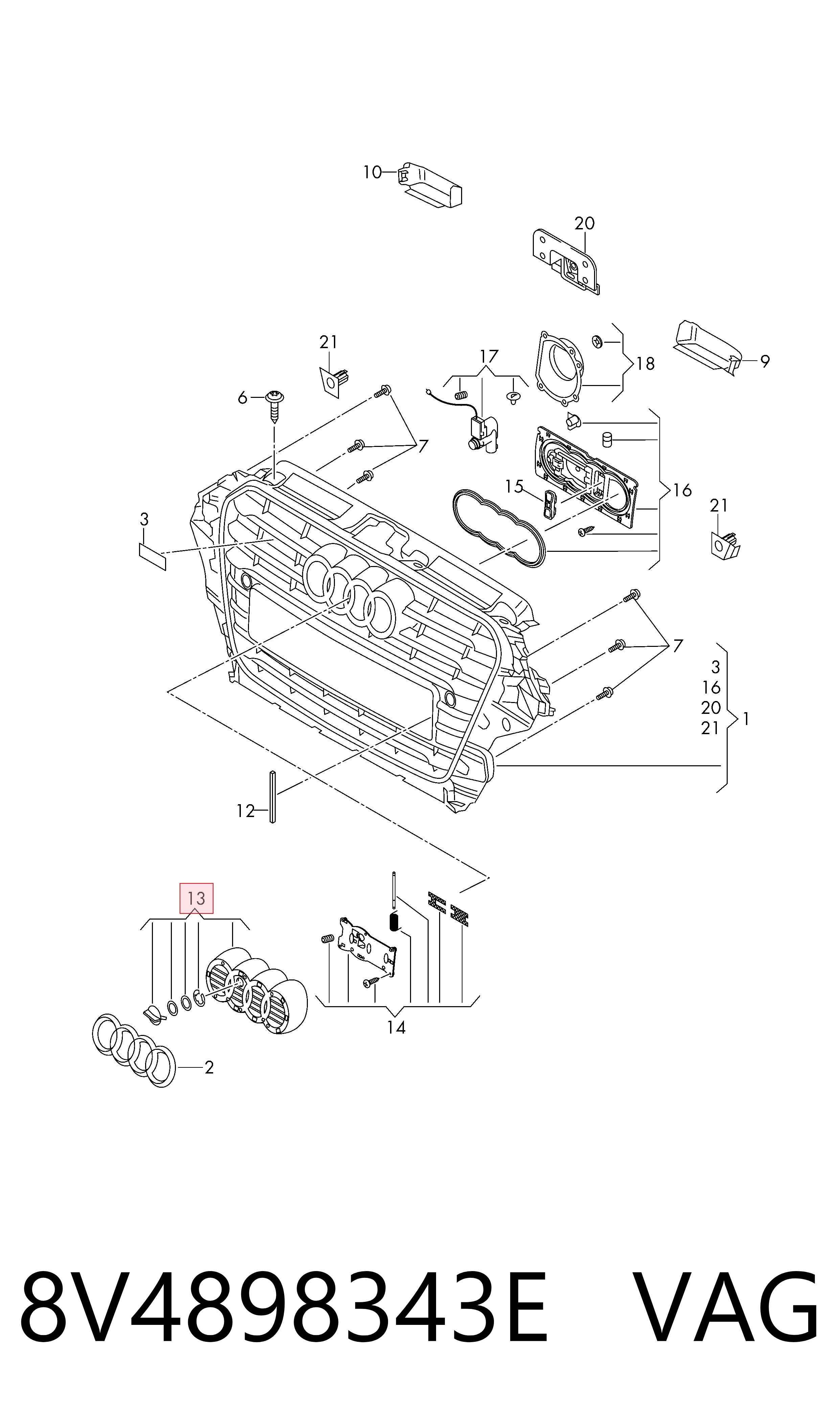 Comprar 8V4898343E VAG 