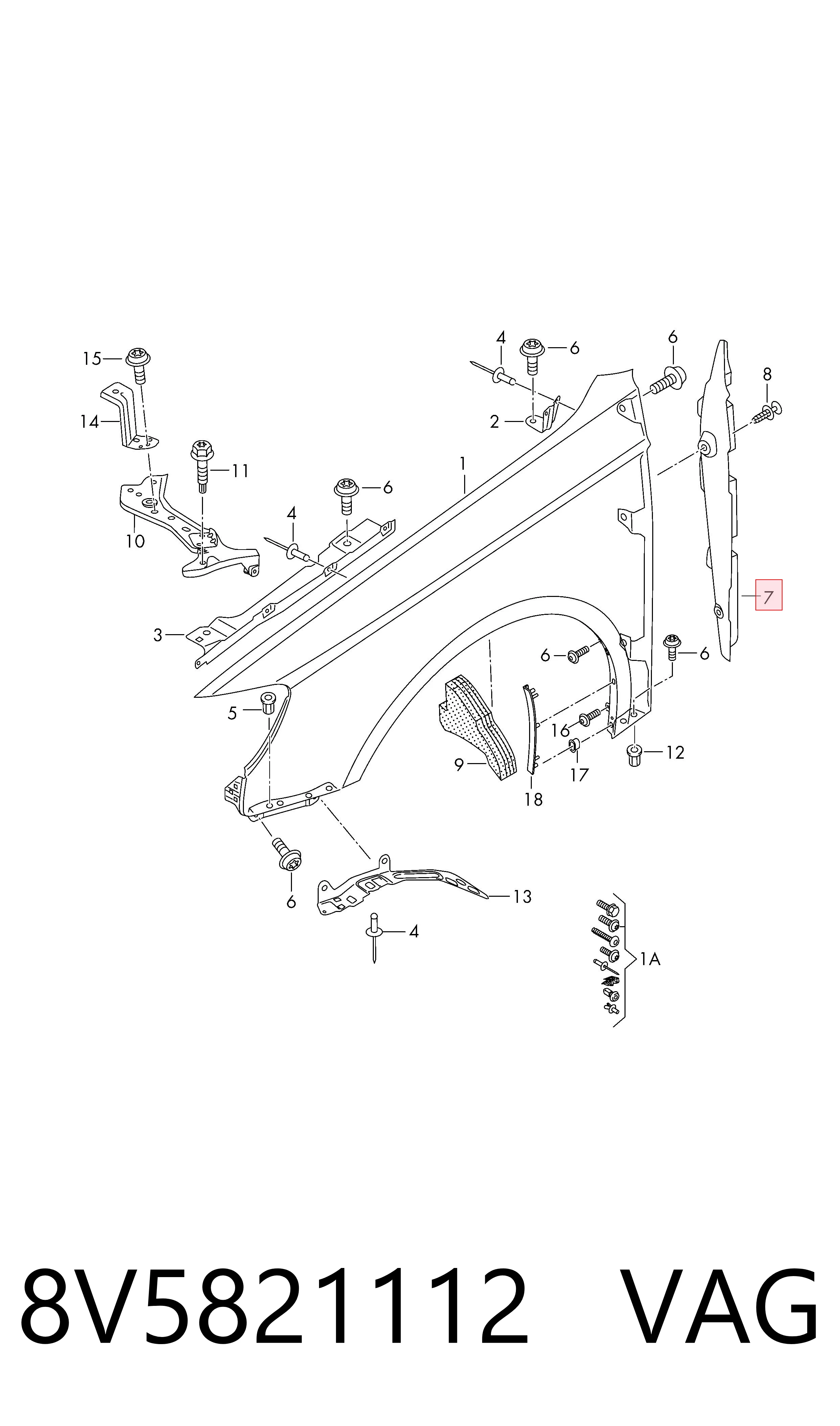  VAG 8V5821112 precio, desde 19,72 EUR