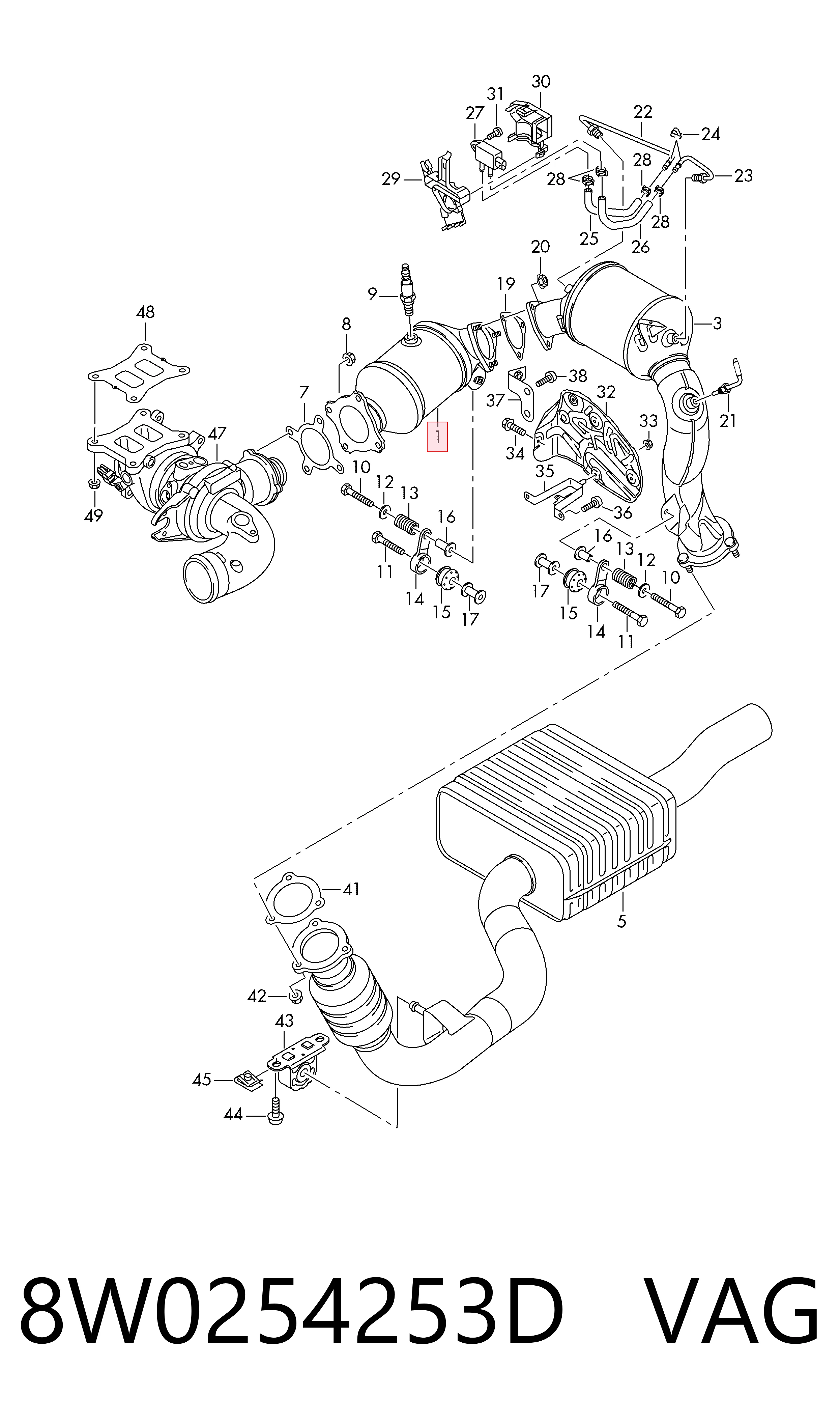 Catalizador para Audi A6 4A2