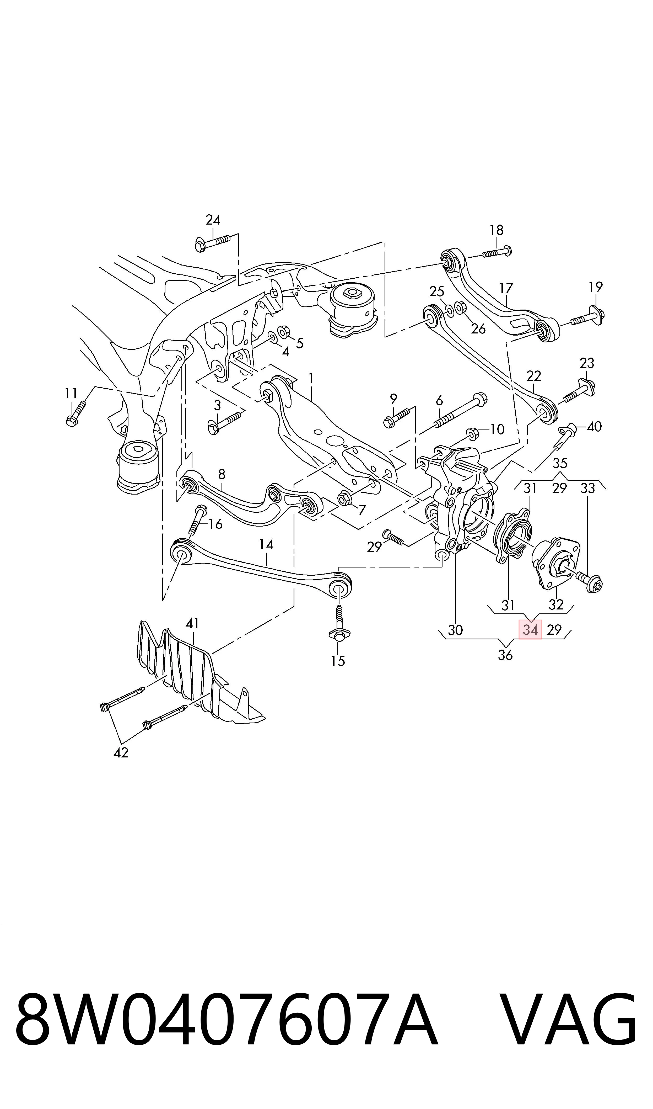 8W0407607A VAG