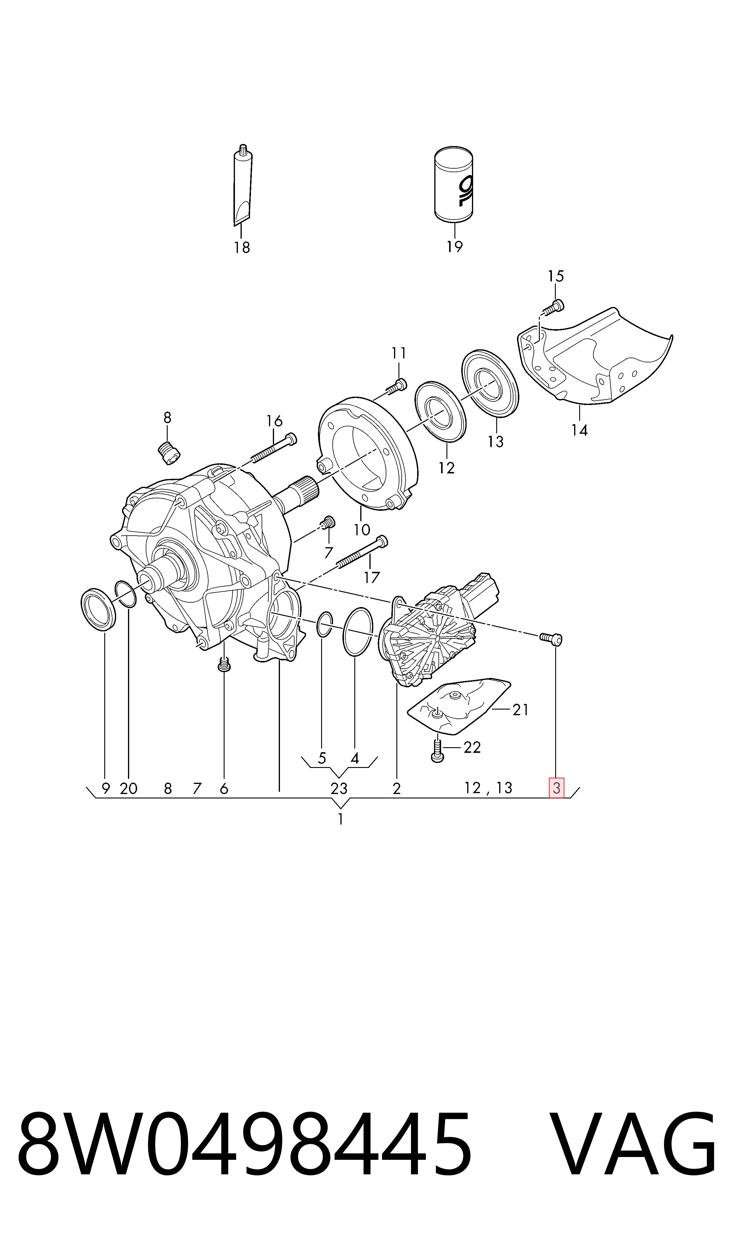 8W0498445 VAG 