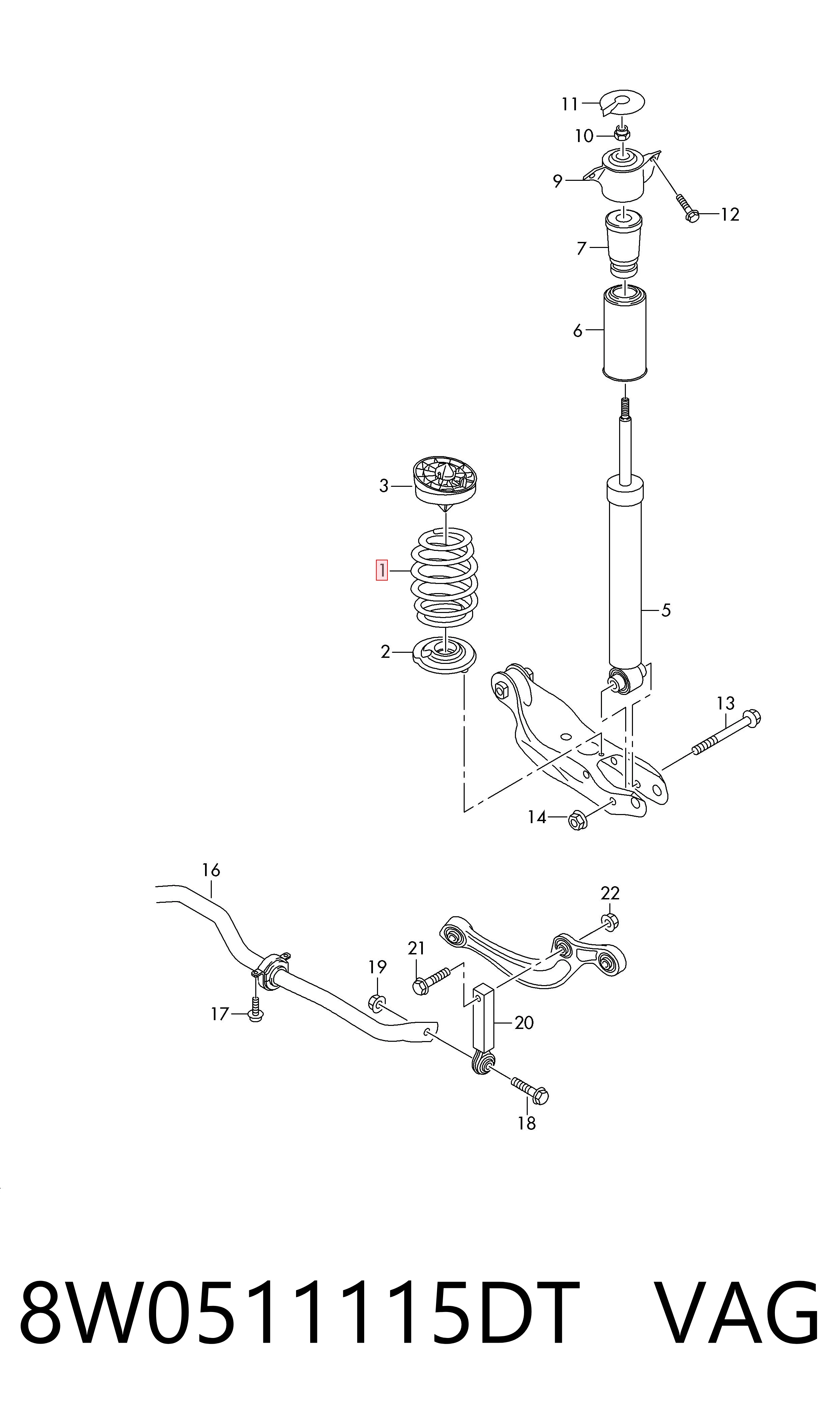 8W0511115DT VAG