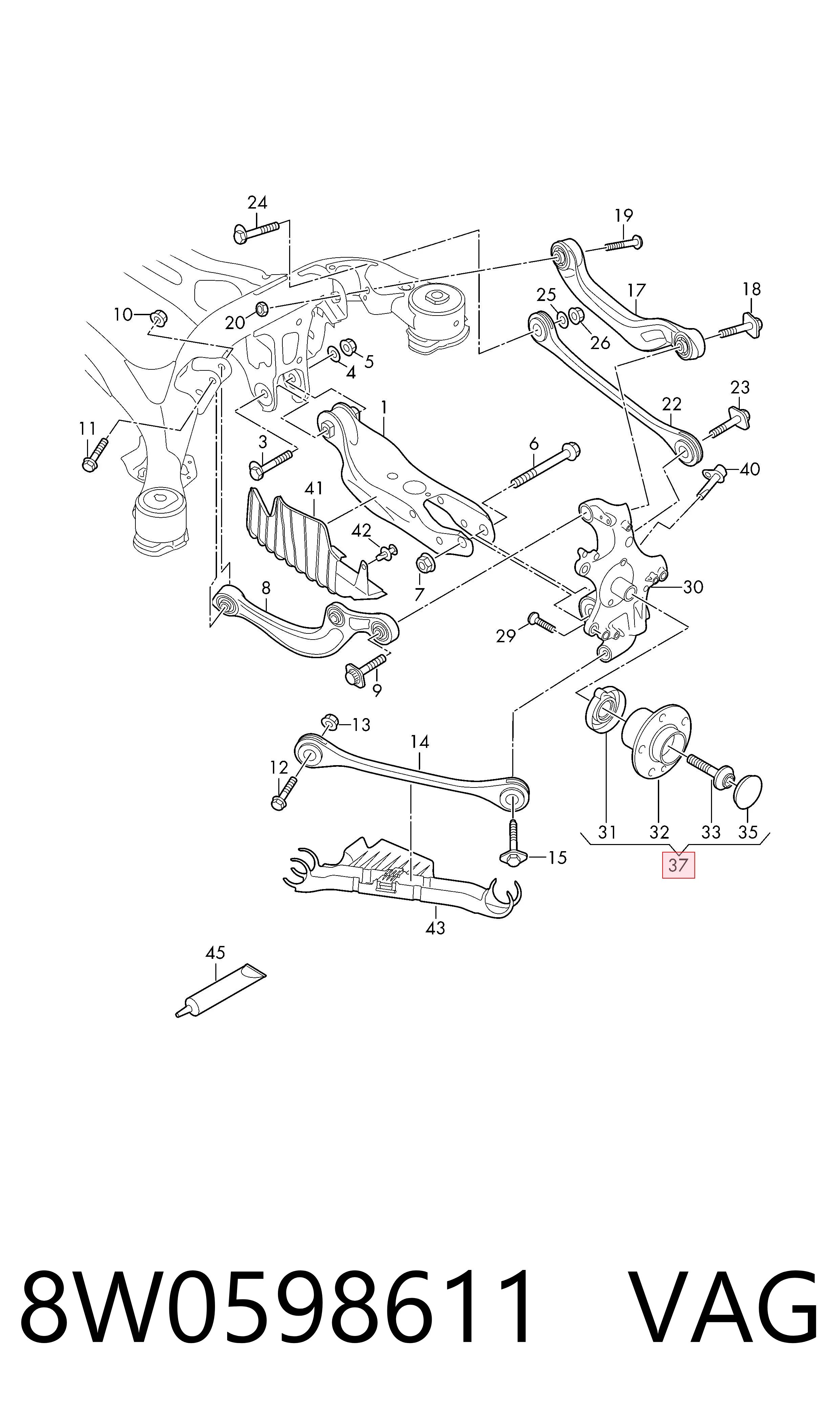 Buje de rueda Audi A6  desde 64,02 €