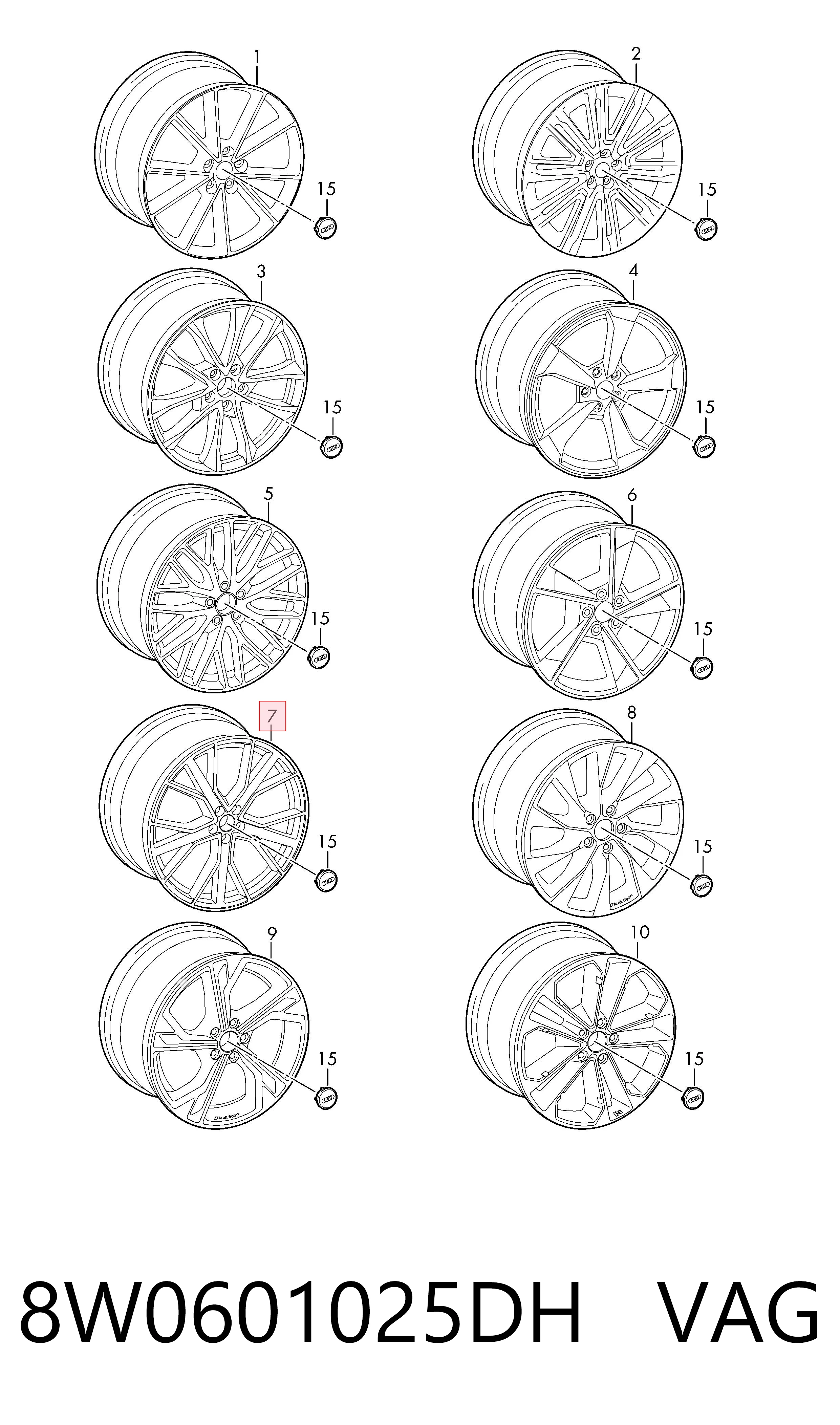 8W0601025DH VAG