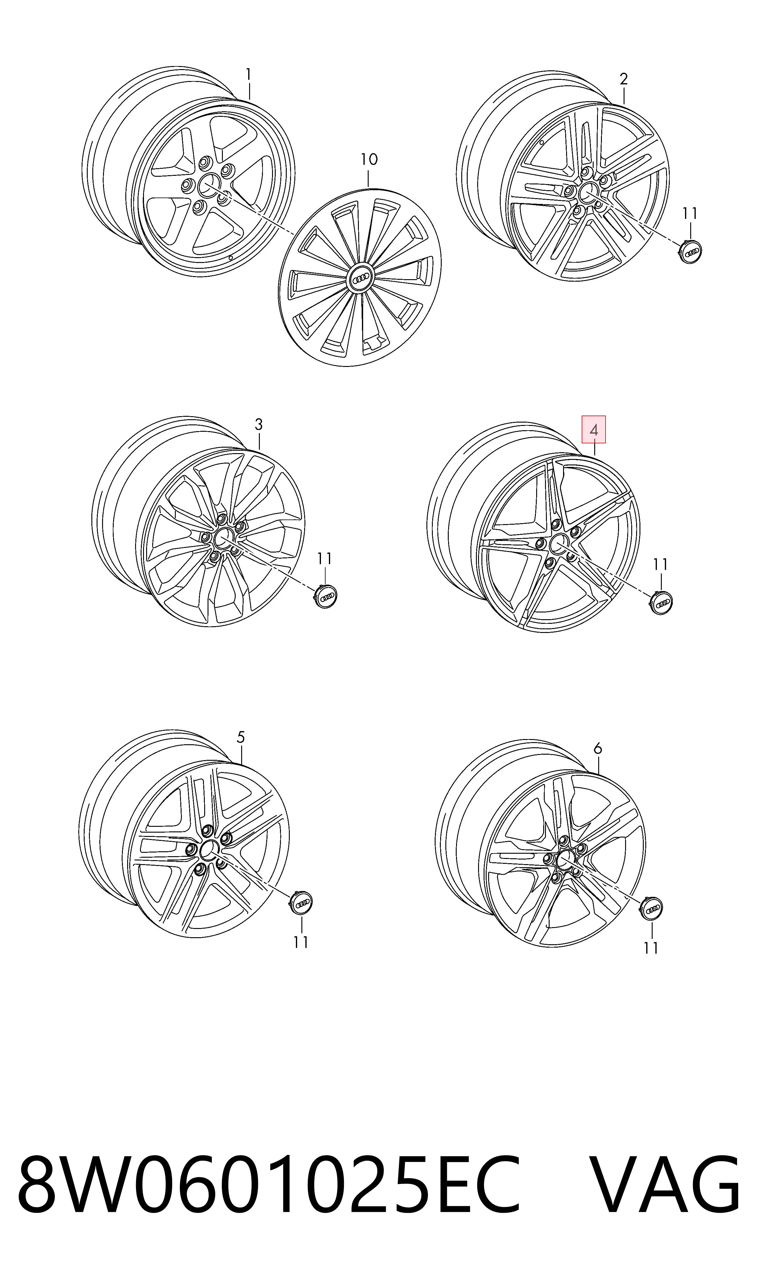 8W0601025EC VAG Aros