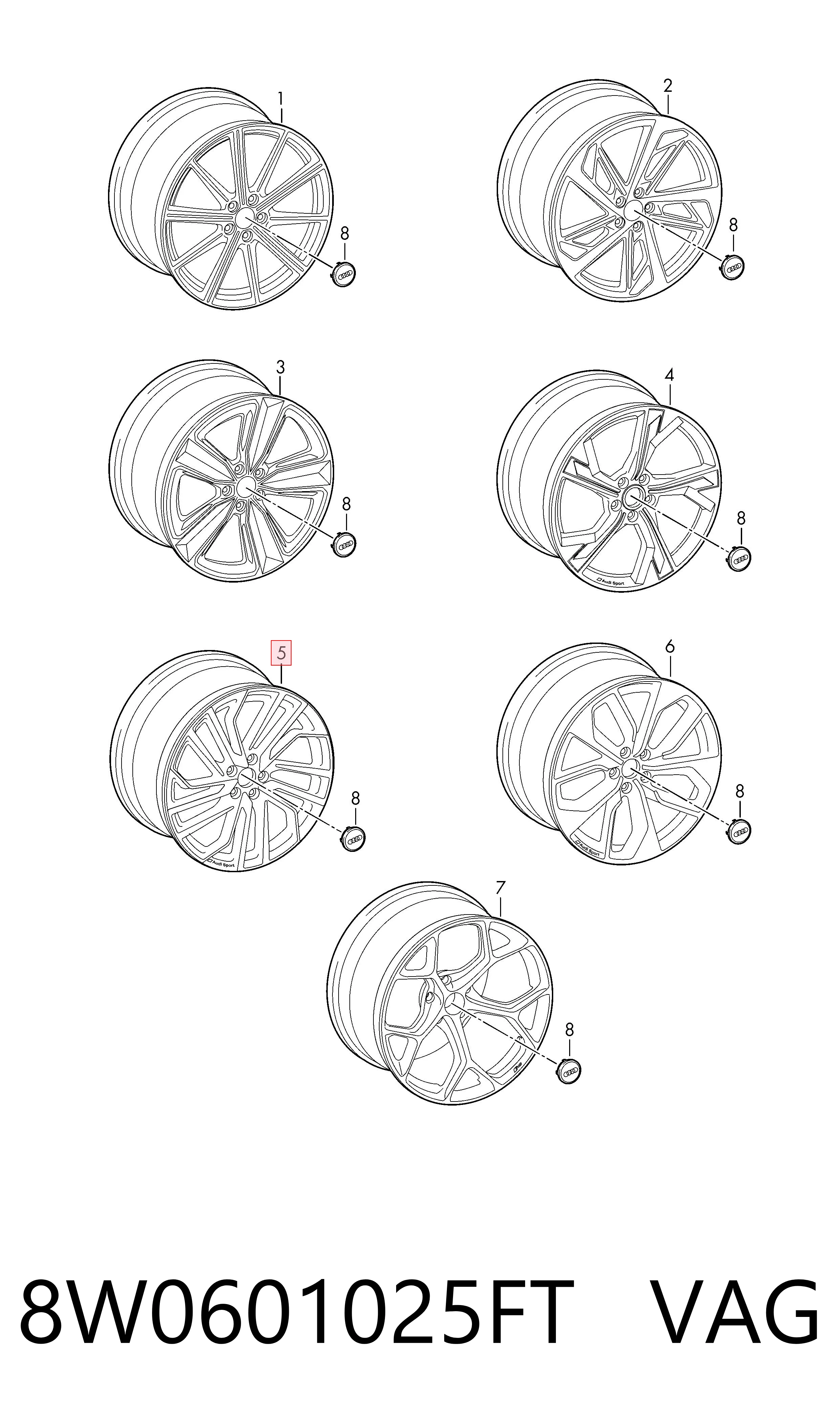 8W0601025FT VAG