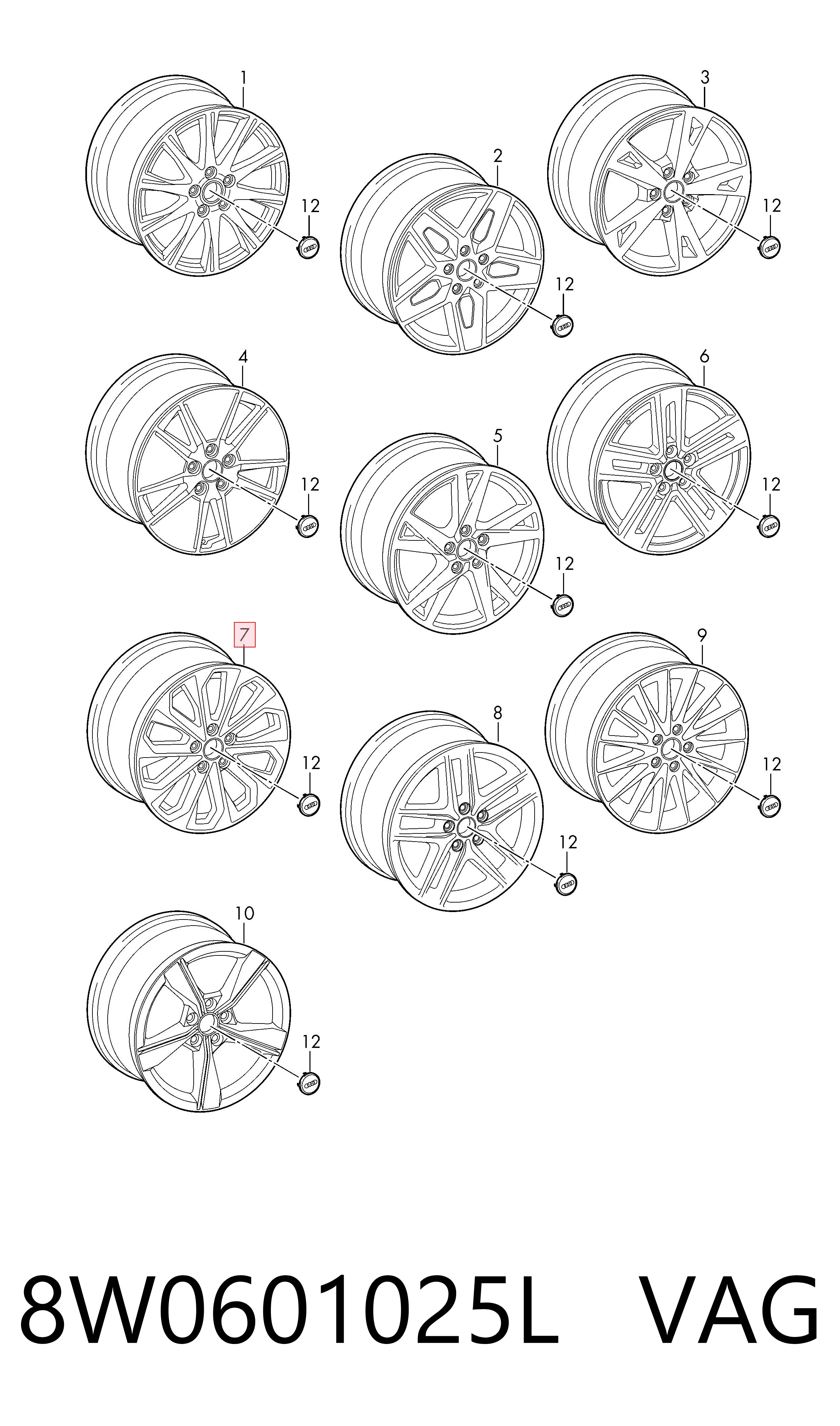 8W0601025L VAG Aros