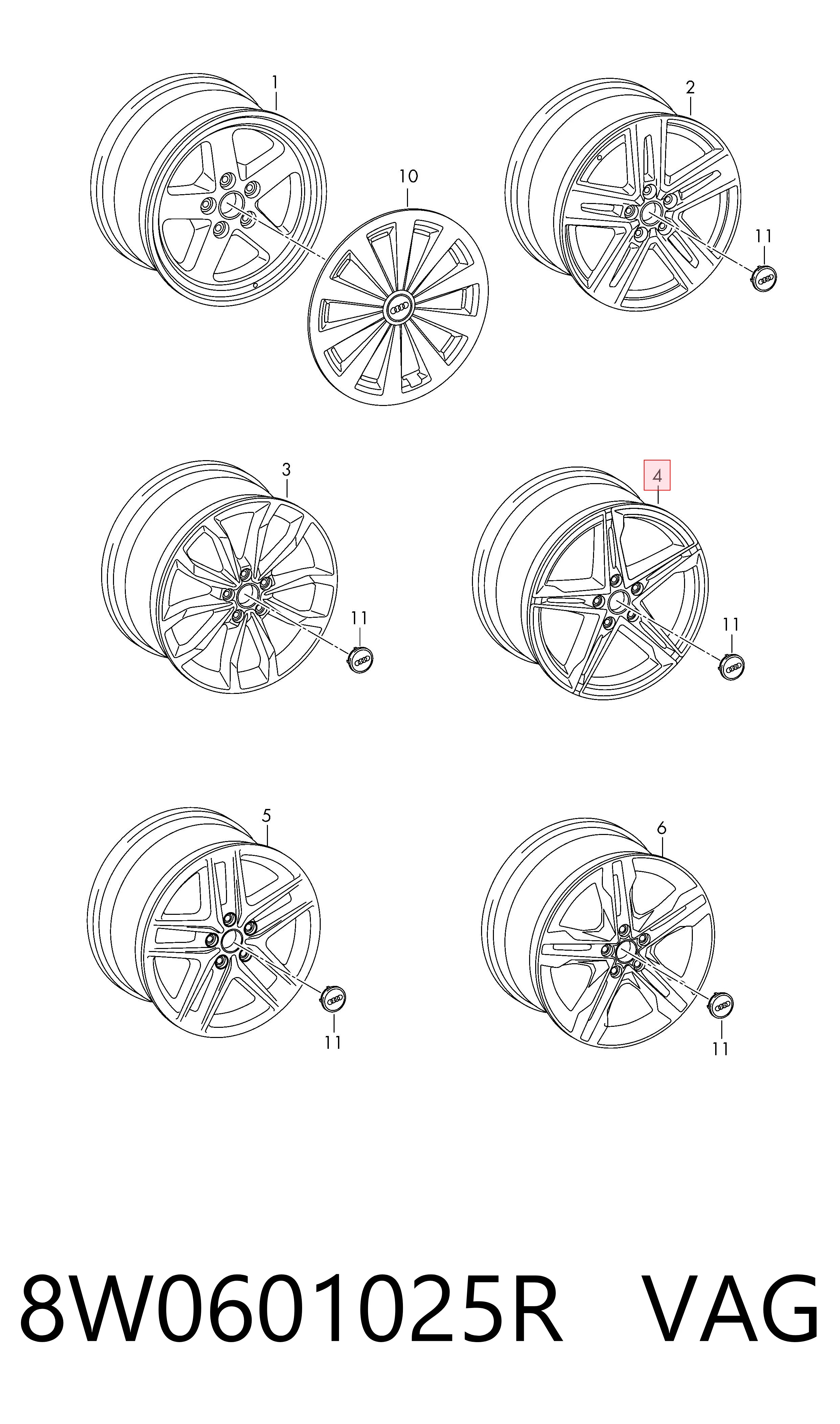 8W0601025R VAG Aros