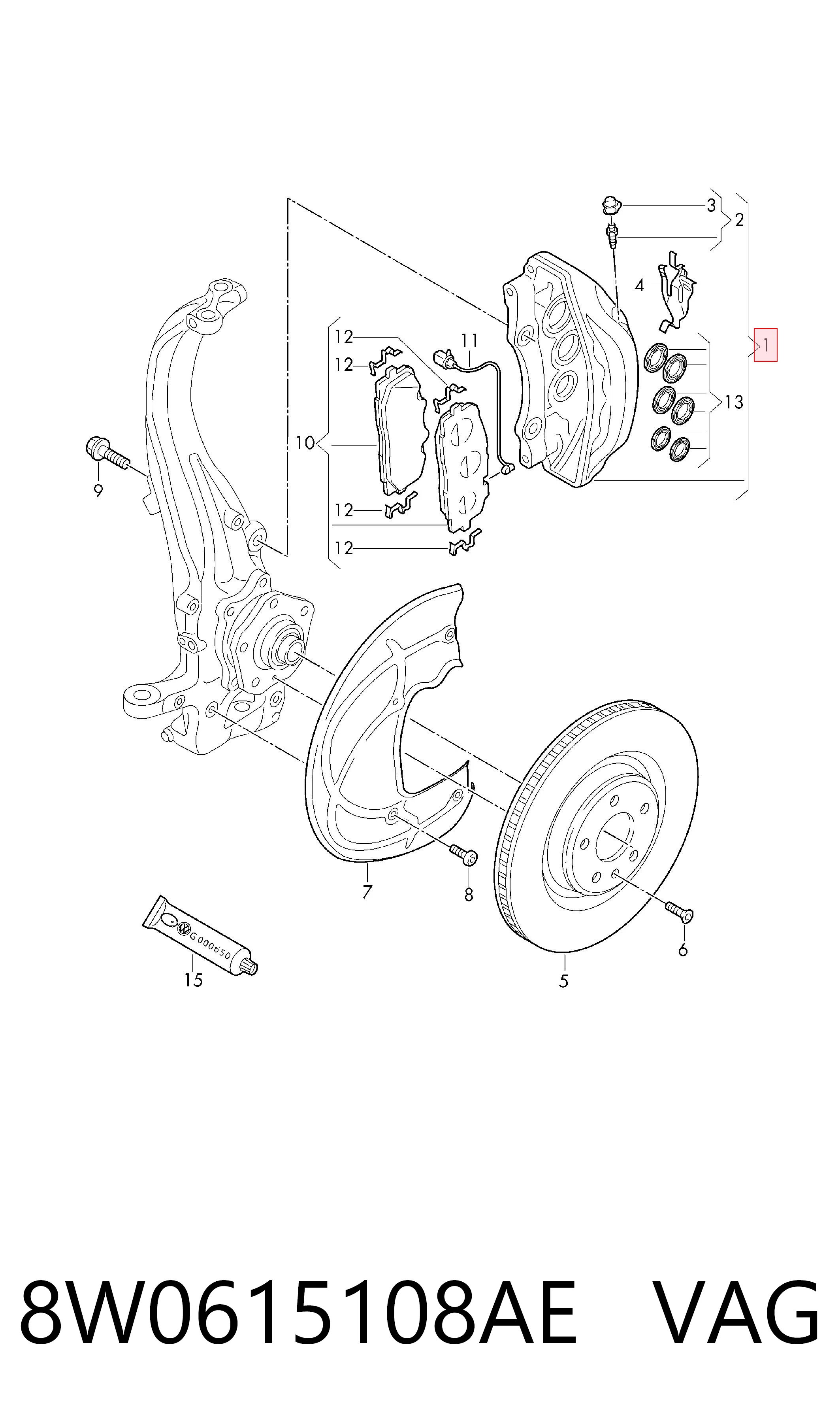 8W0615108AE VAG