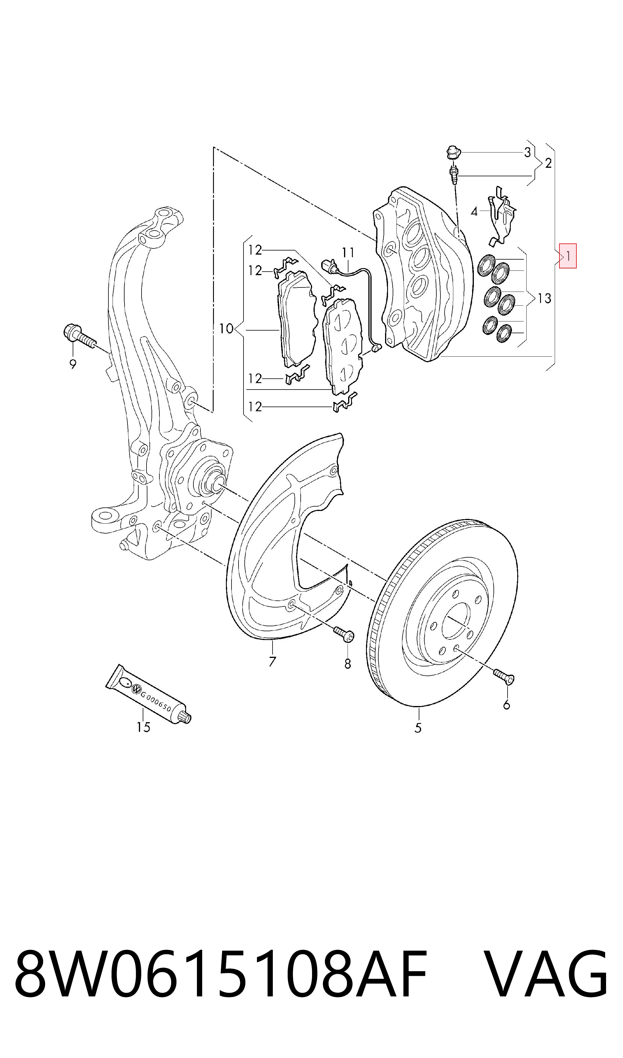 8W0615108AF VAG