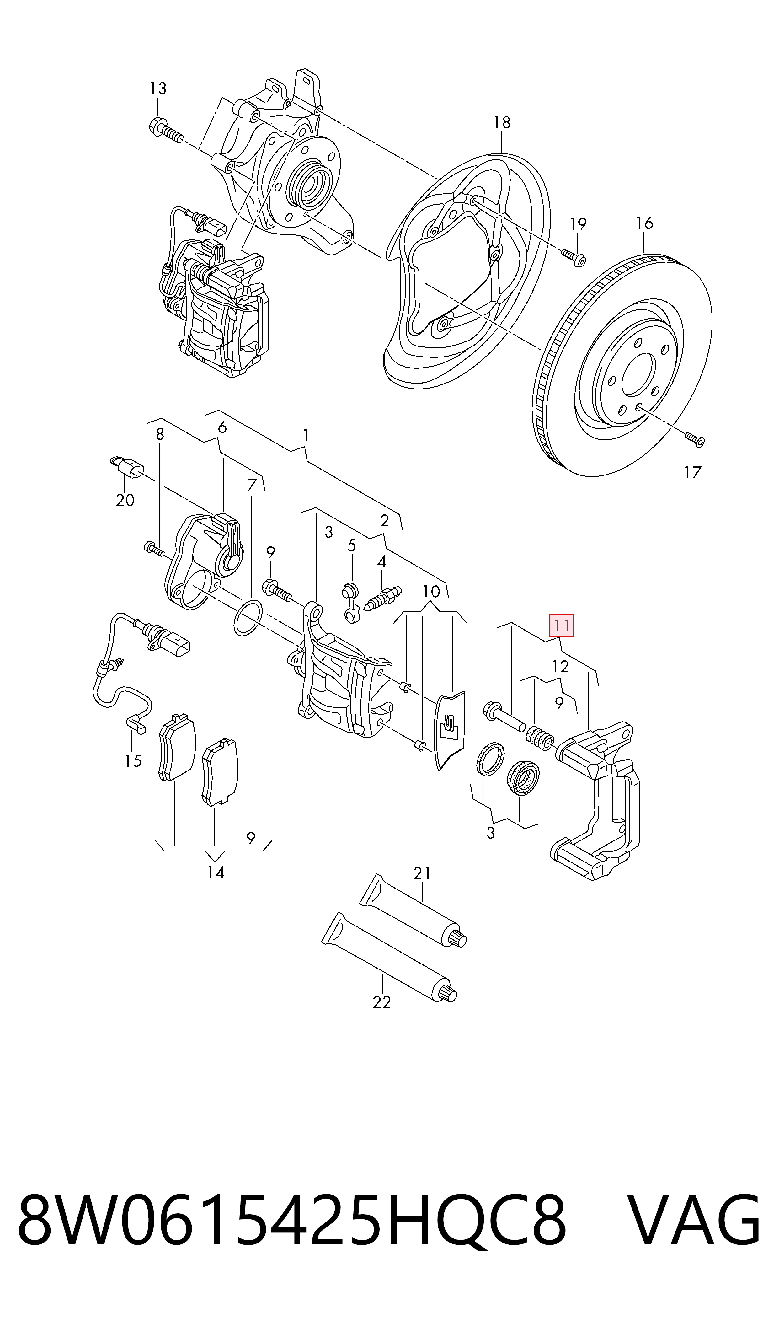 8W0615425HQC8 VAG