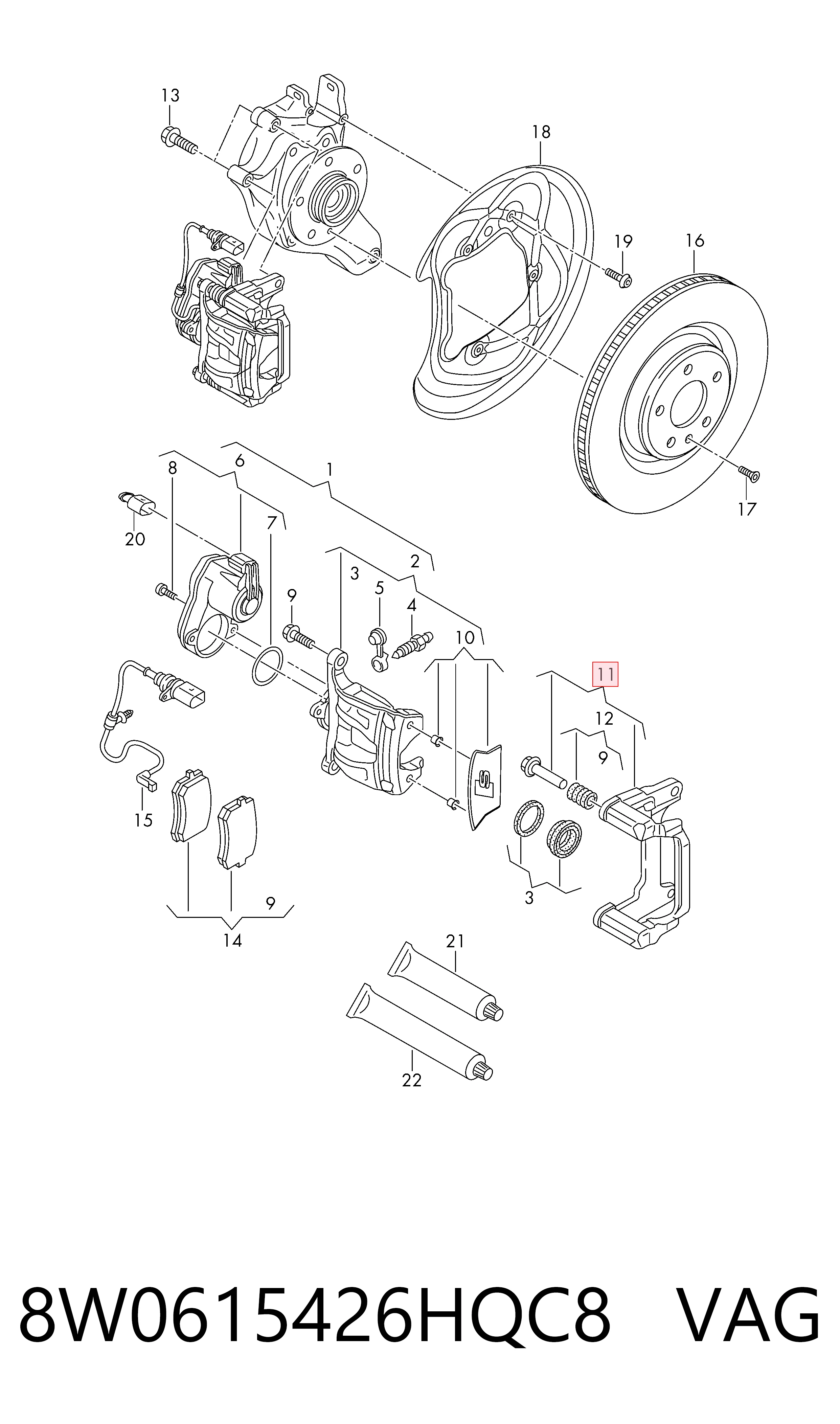 8W0615426HQC8 VAG