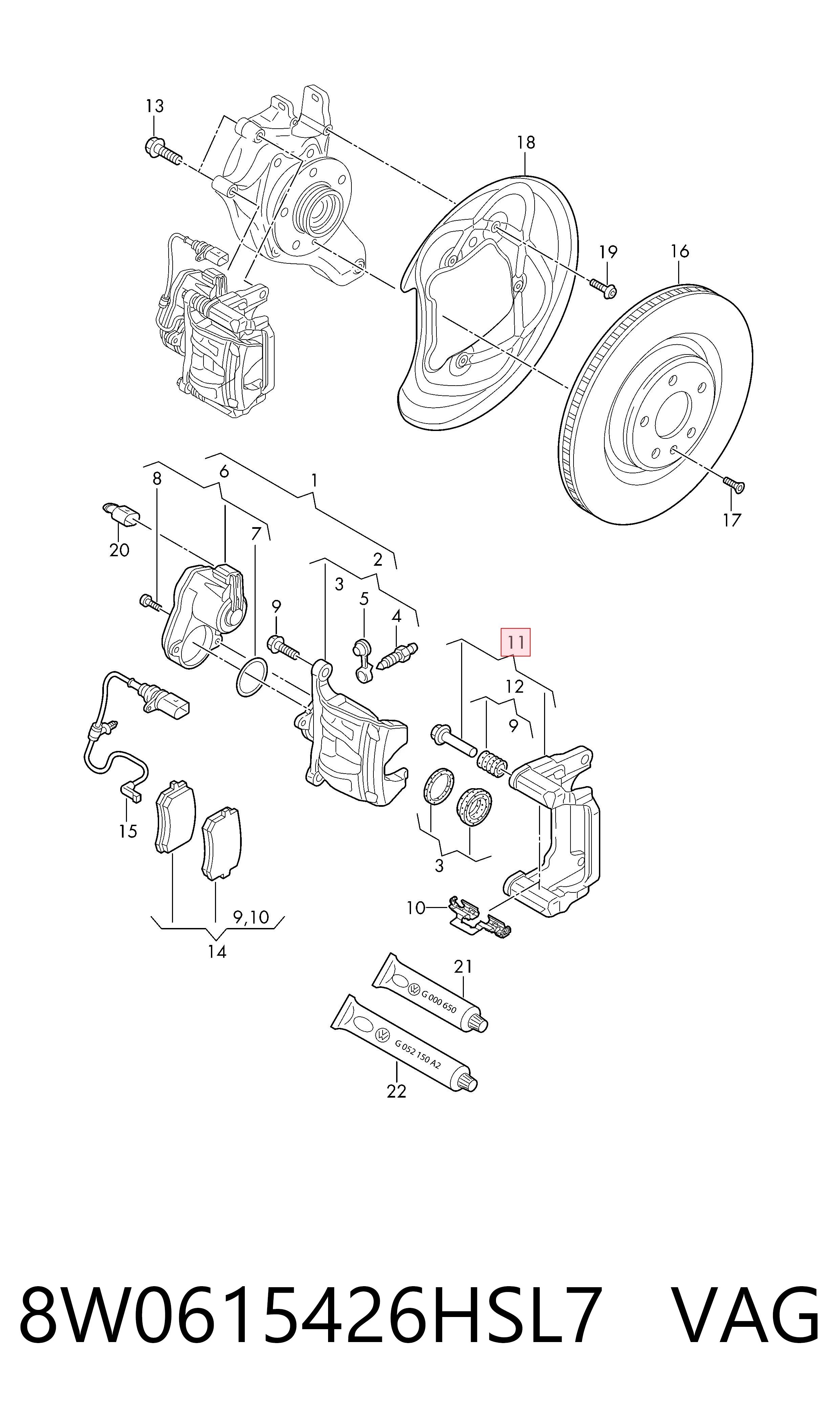 8W0615426HSL7 VAG