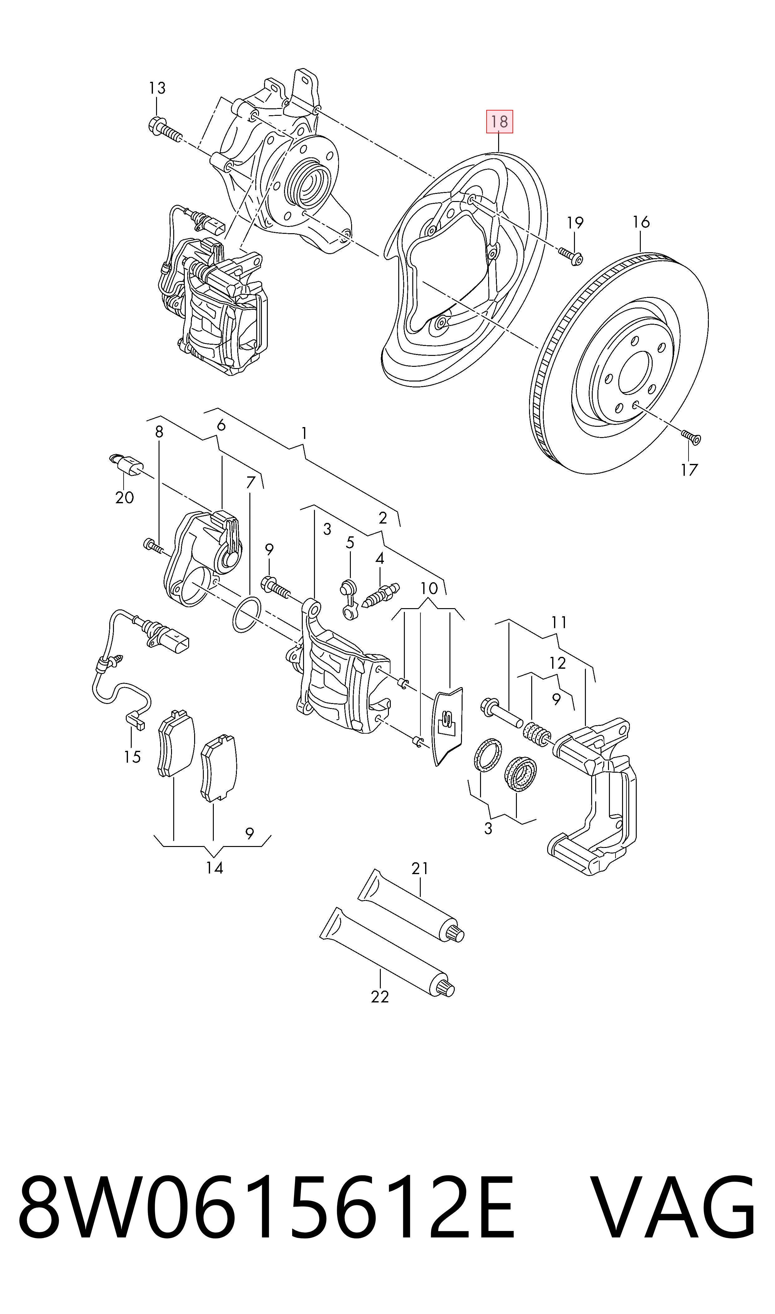 8W0615612E VAG