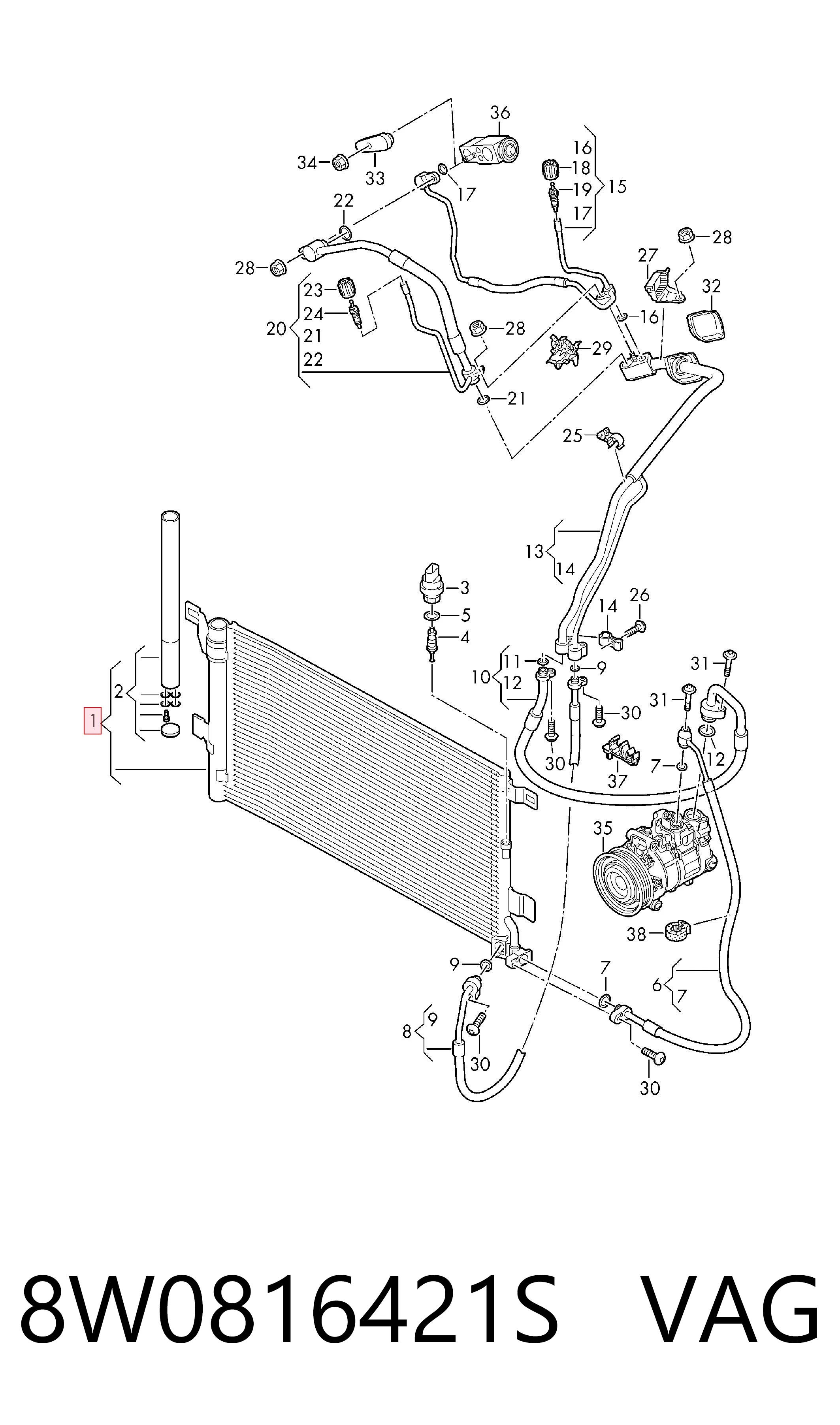 8W0816421S VAG