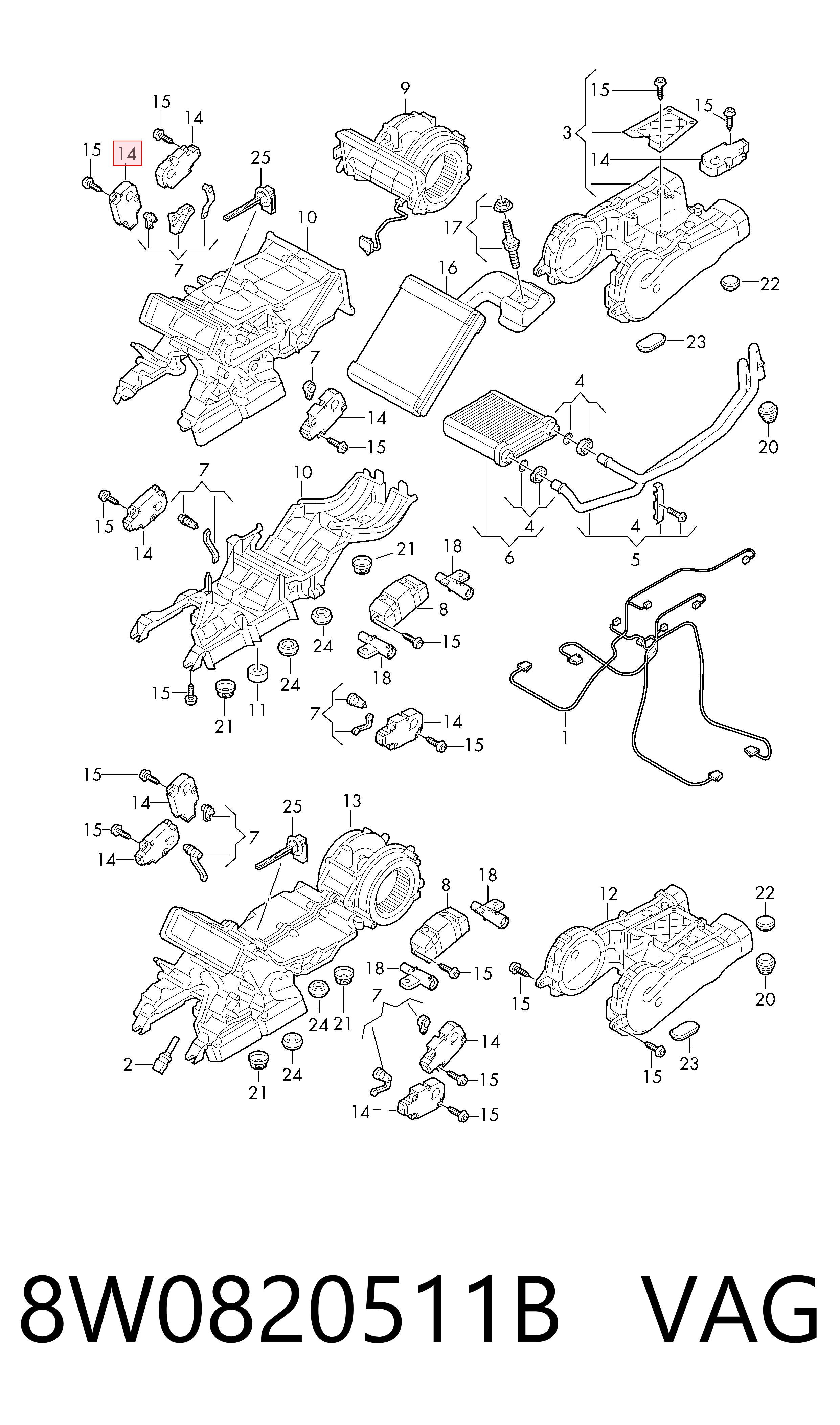 Motor de recirculación de aire 51820006 AND