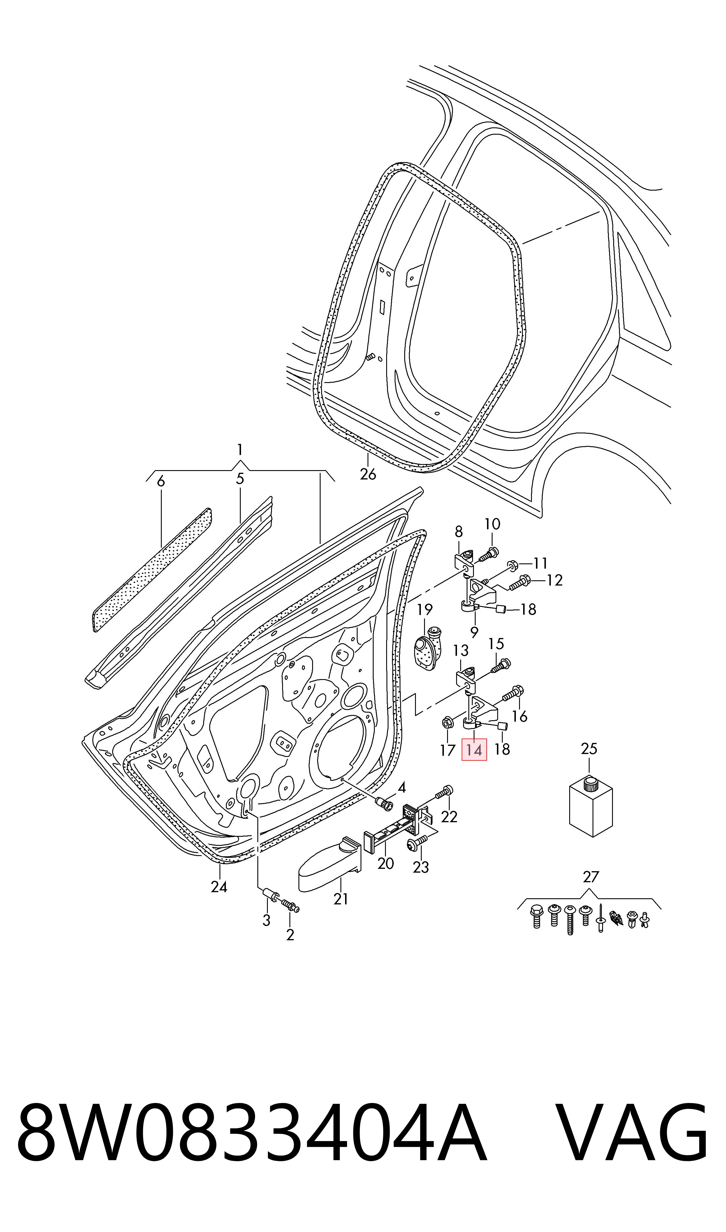 8W0833404A VAG 