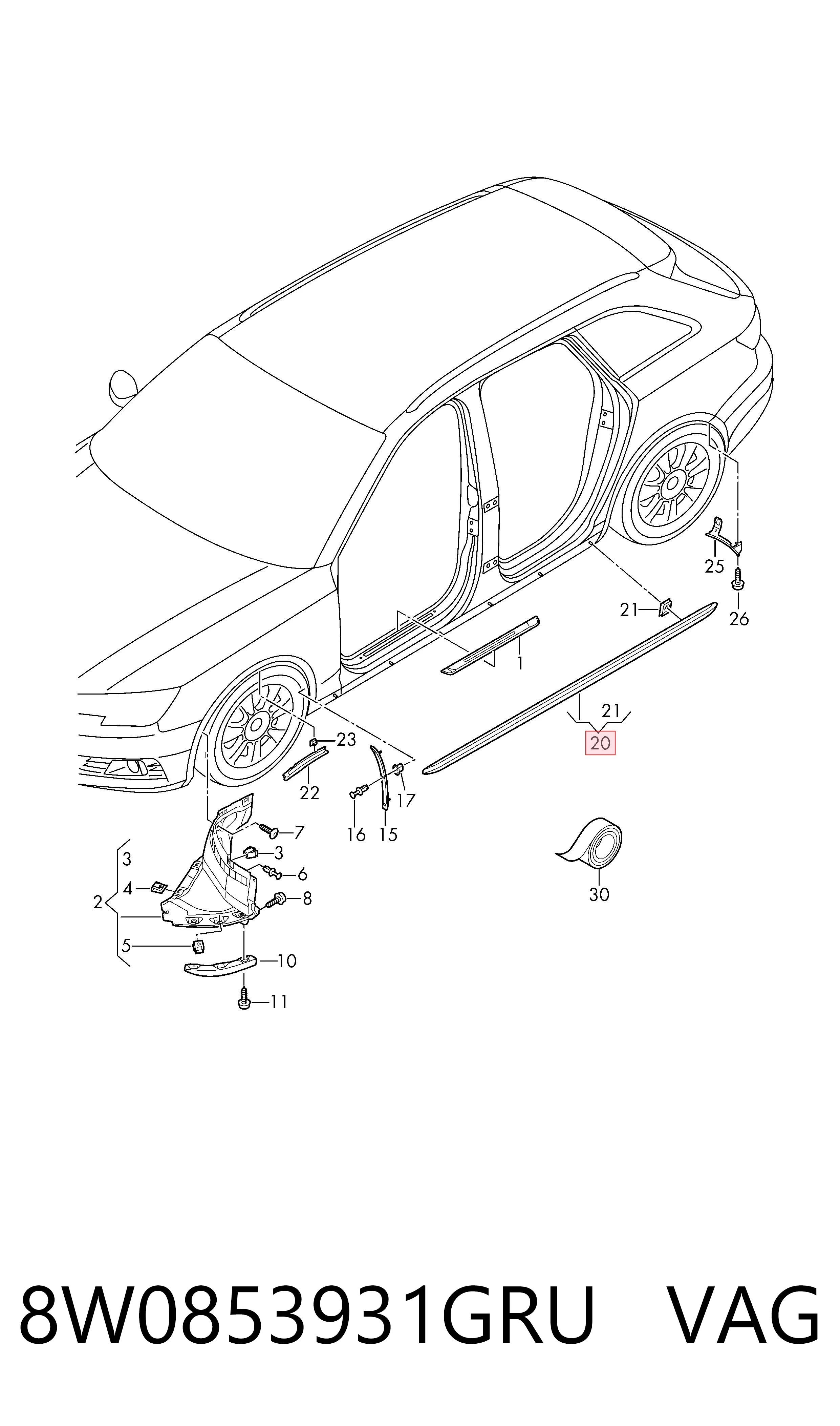 8W0853931GRU VAG