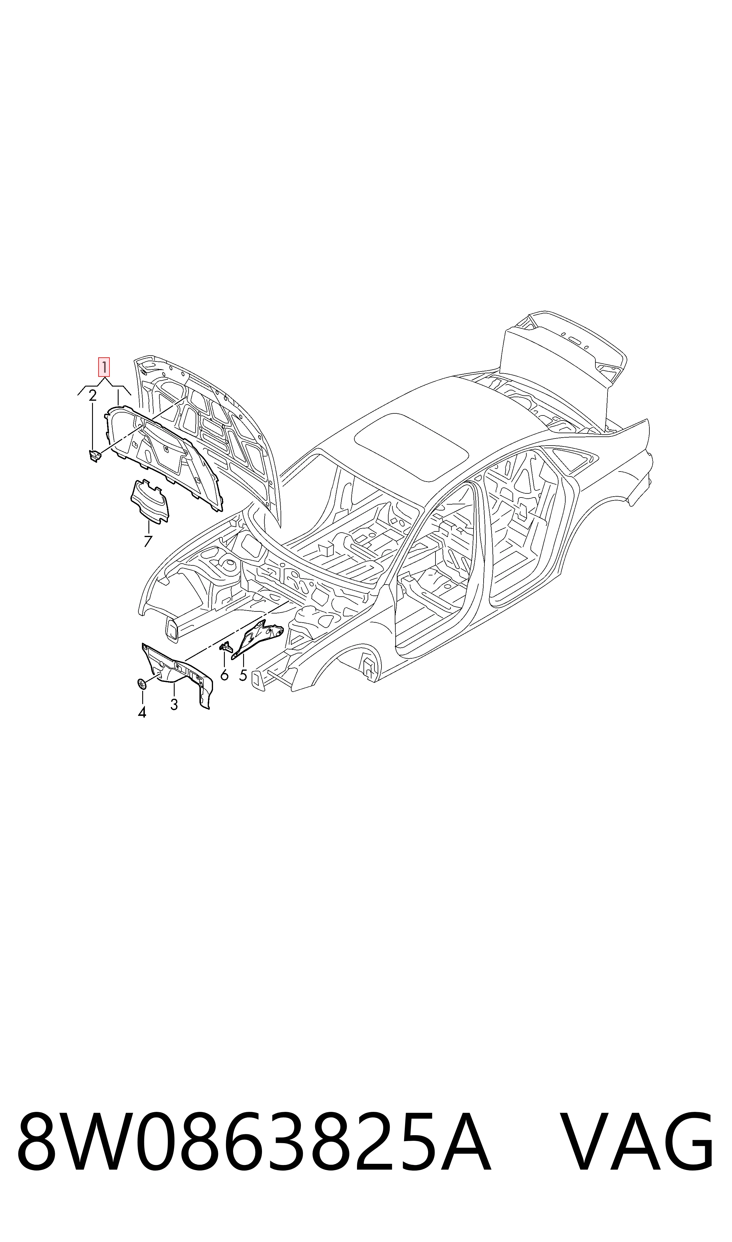 Insonorizante de motor AND 30863086 precio, desde 58,93 EUR
