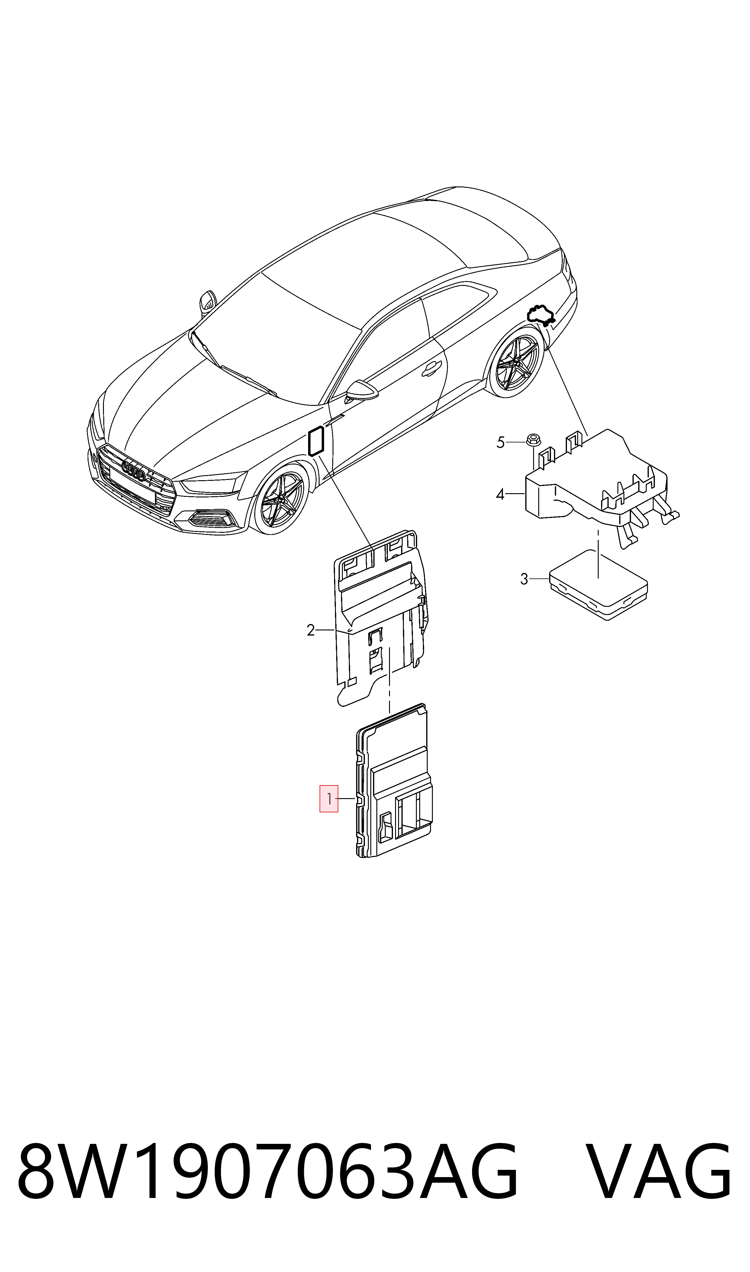 8W1907063AG VAG