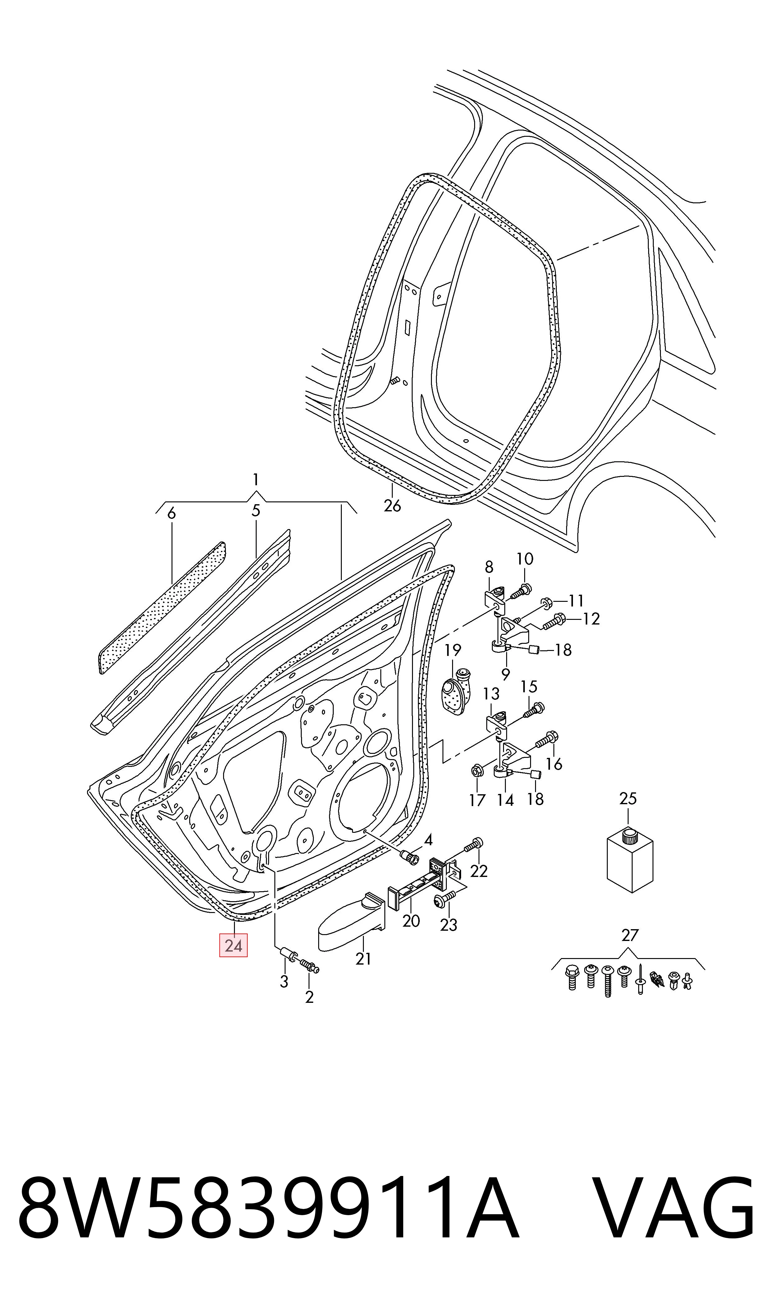 8W5839911A VAG